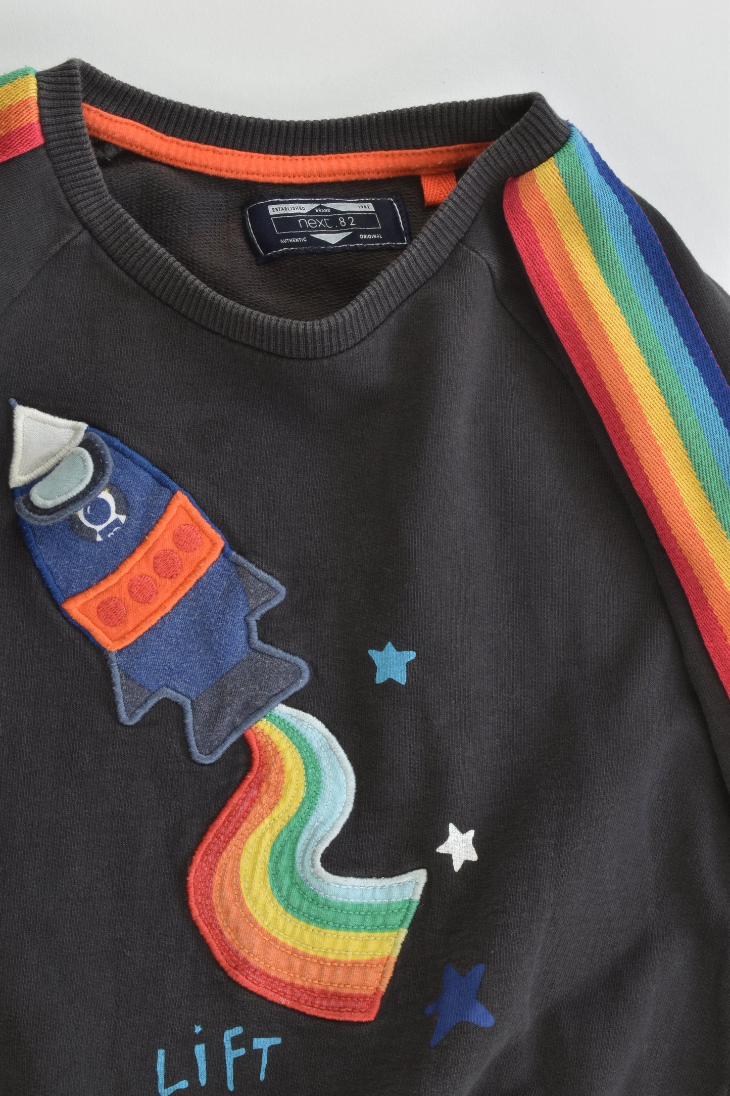 Next Size 3-4 (104 cm) Rainbow Rocket Sweater