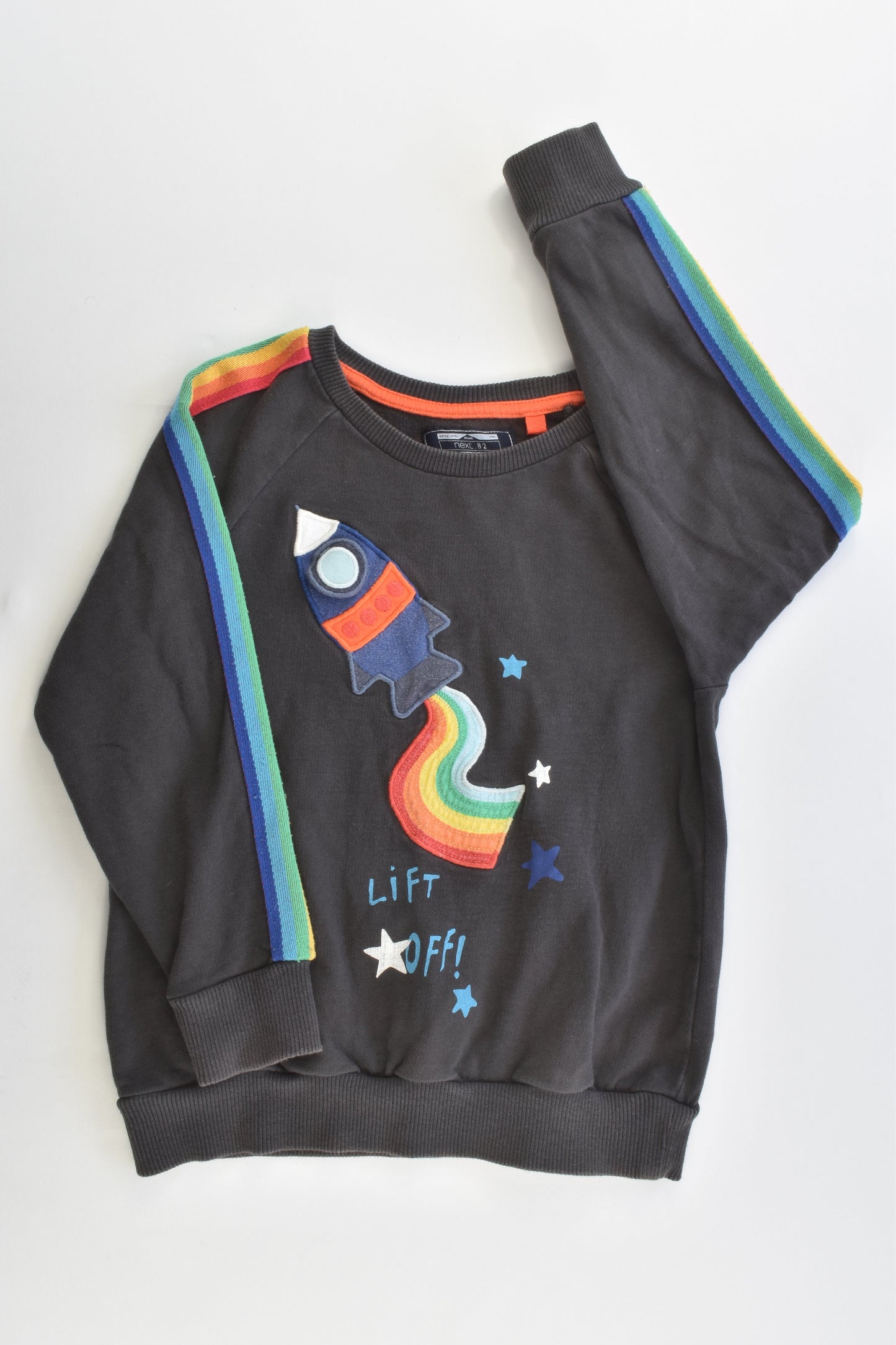 Next Size 3-4 (104 cm) Rainbow Rocket Sweater
