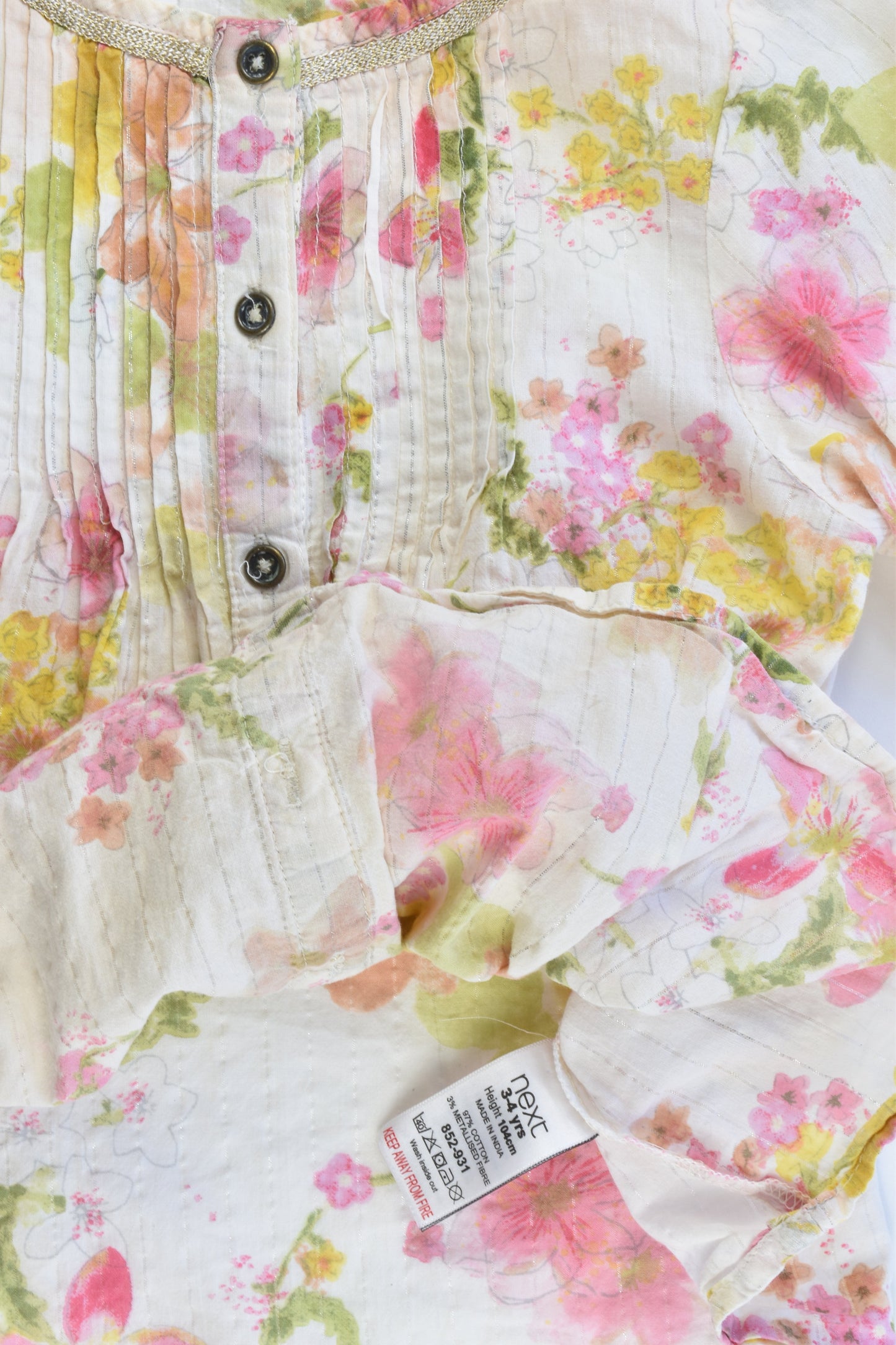 Next Size 3-4 Light Top