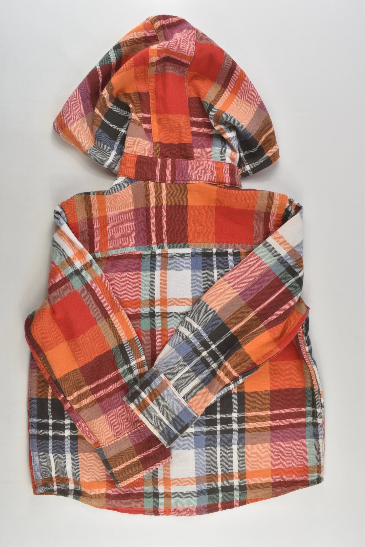 Next Size 3 Checked Hooded Casual Shirt