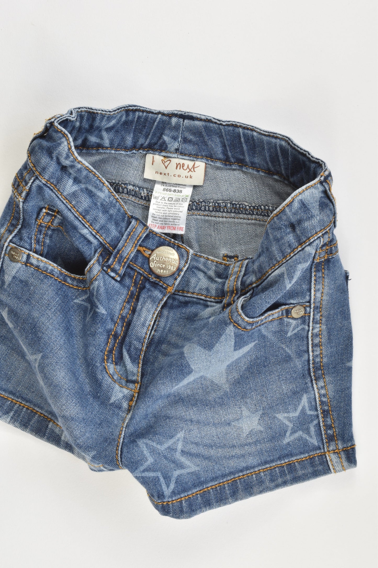 Next Size 4 Soft Stretchy Denim Shorts