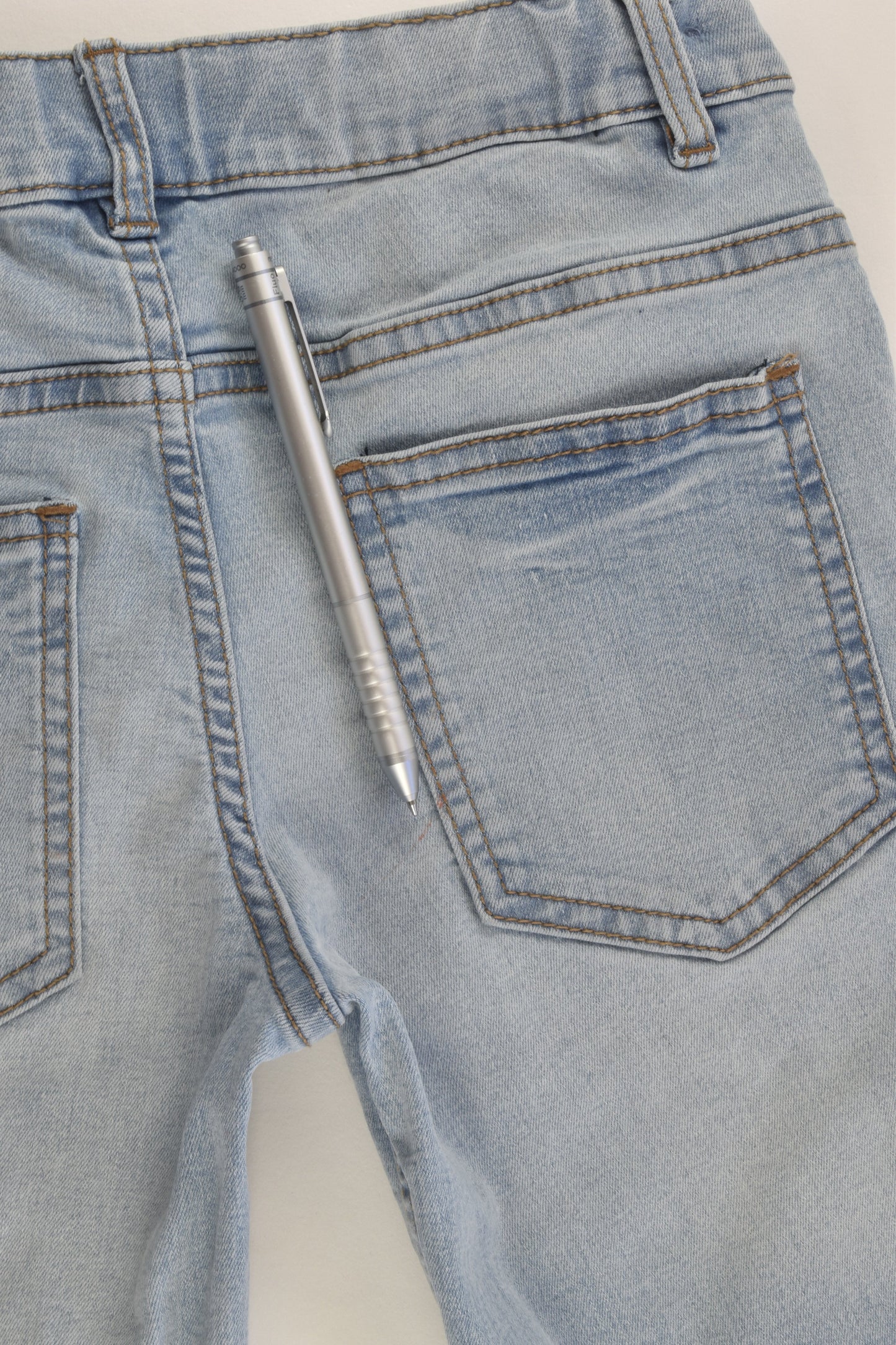 Next Size 9 (134 cm) Stretchy Denim Shorts