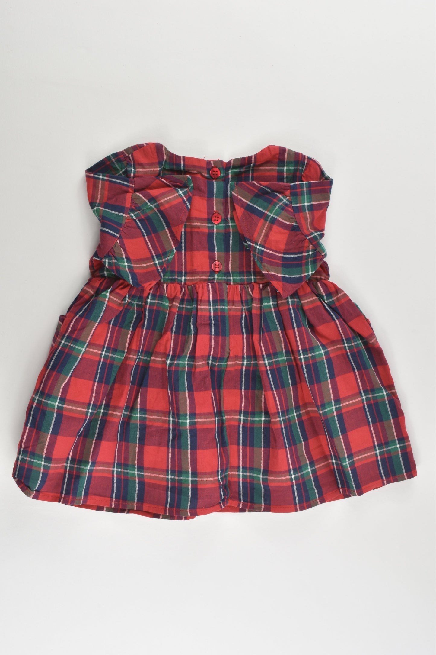 Next (UK) Size 00 (3-6 months) Lined Checked Dress