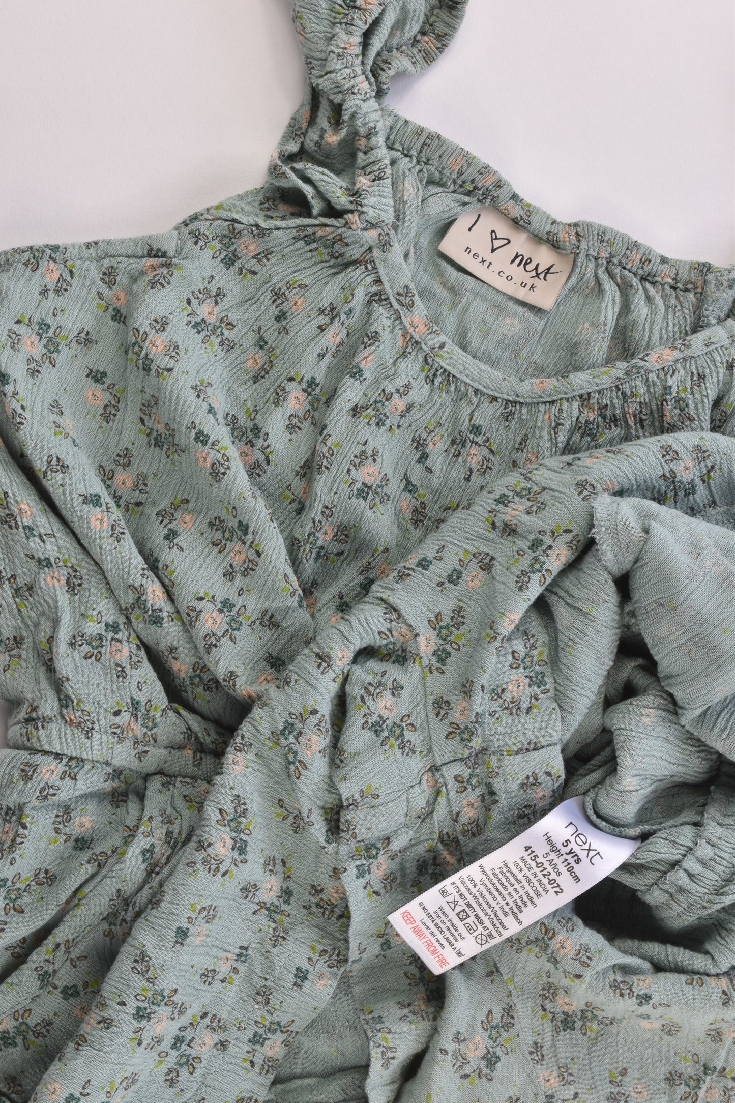 Next (UK) Size 5 (110 cm) Floral Playsuit