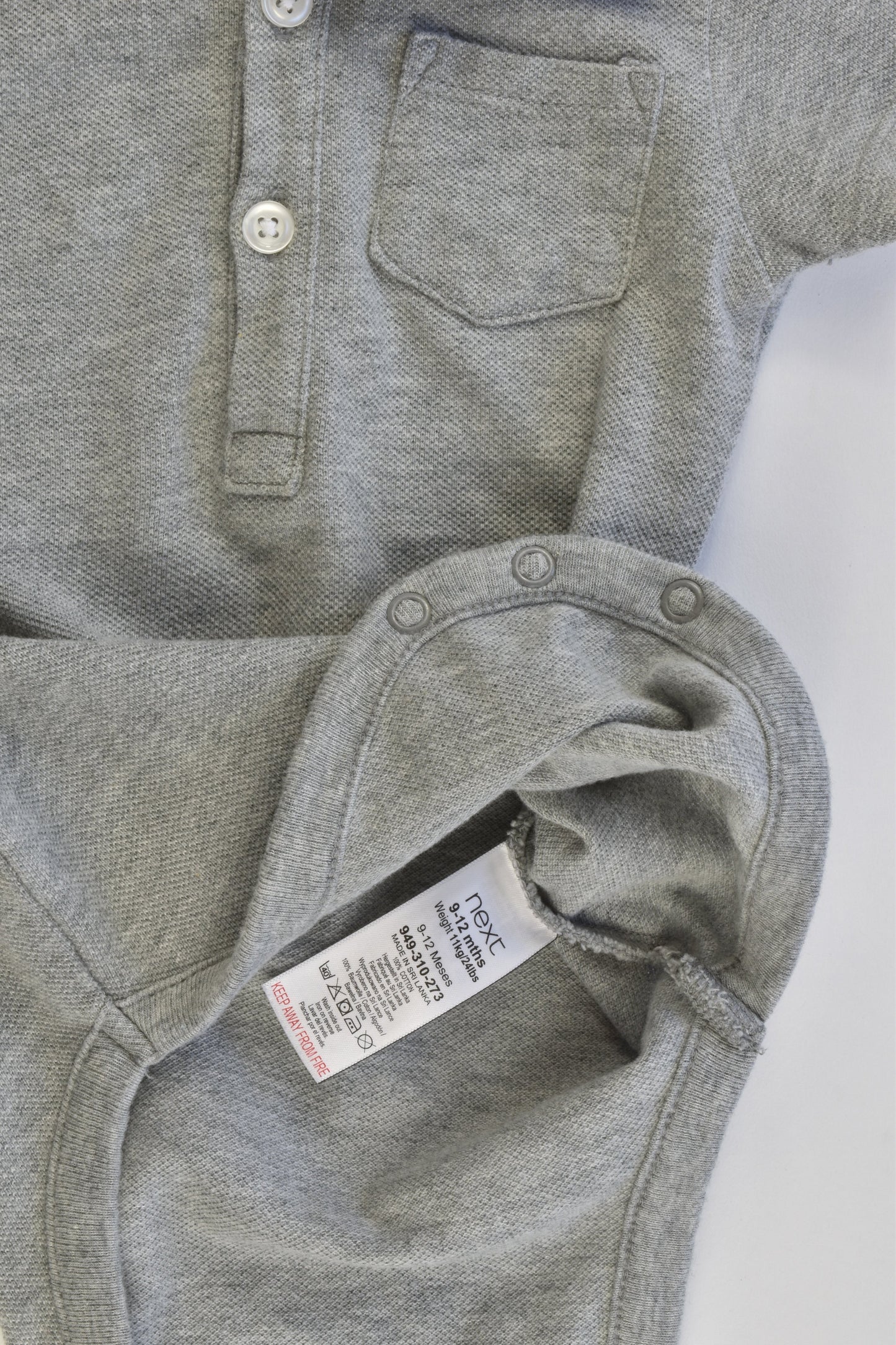 Next UK Size 9-12 months Collared Bodysuit