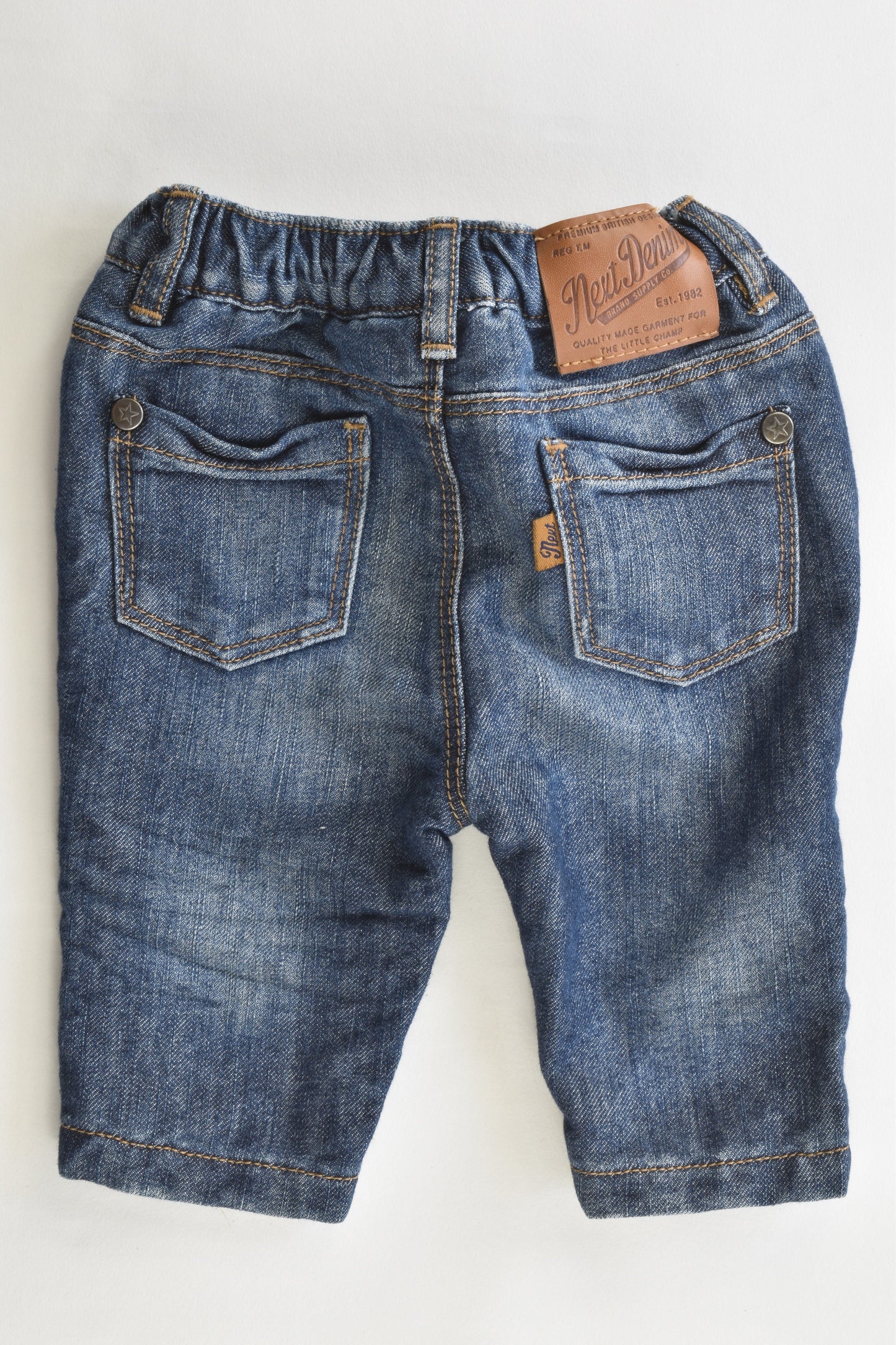 Next (UK) Size Up to 1 month Lined Denim Pants