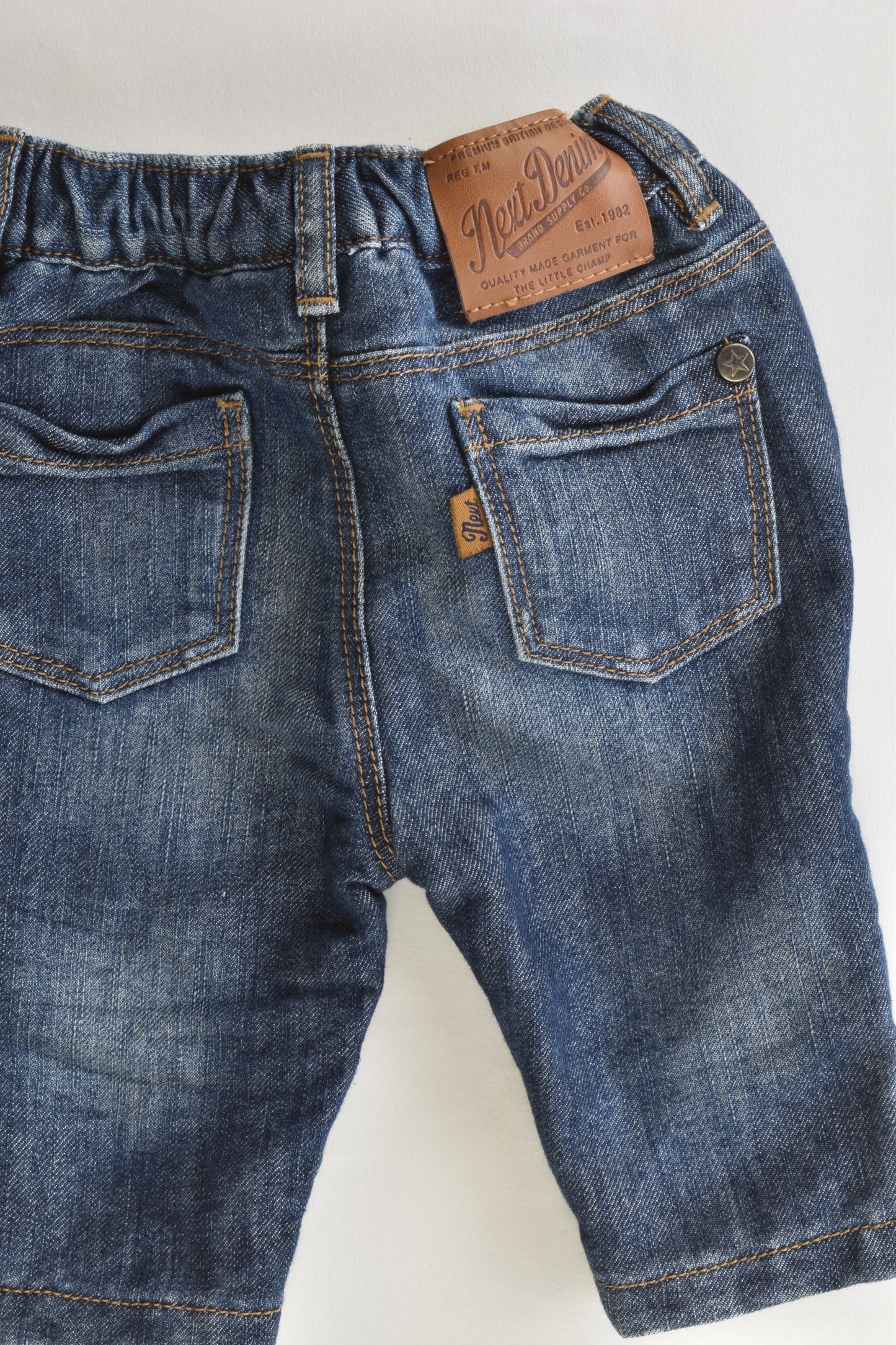 Next (UK) Size Up to 1 month Lined Denim Pants