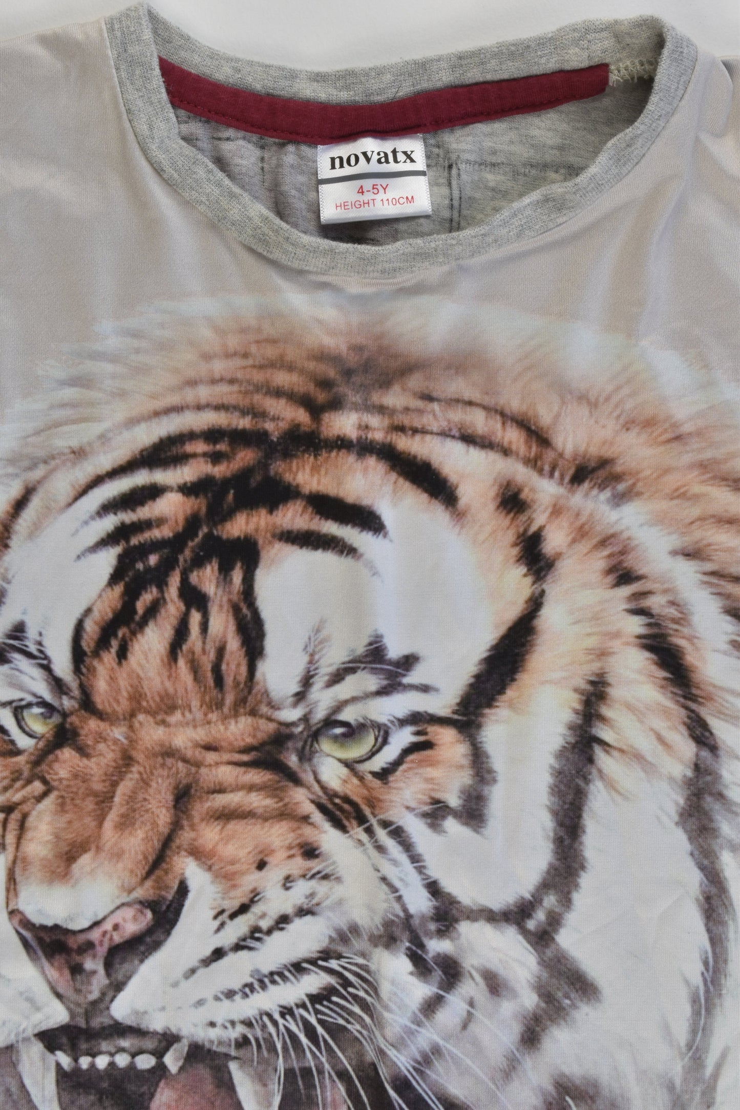 Novatx Size 4-5 (110 cm) Tiger T-shirt