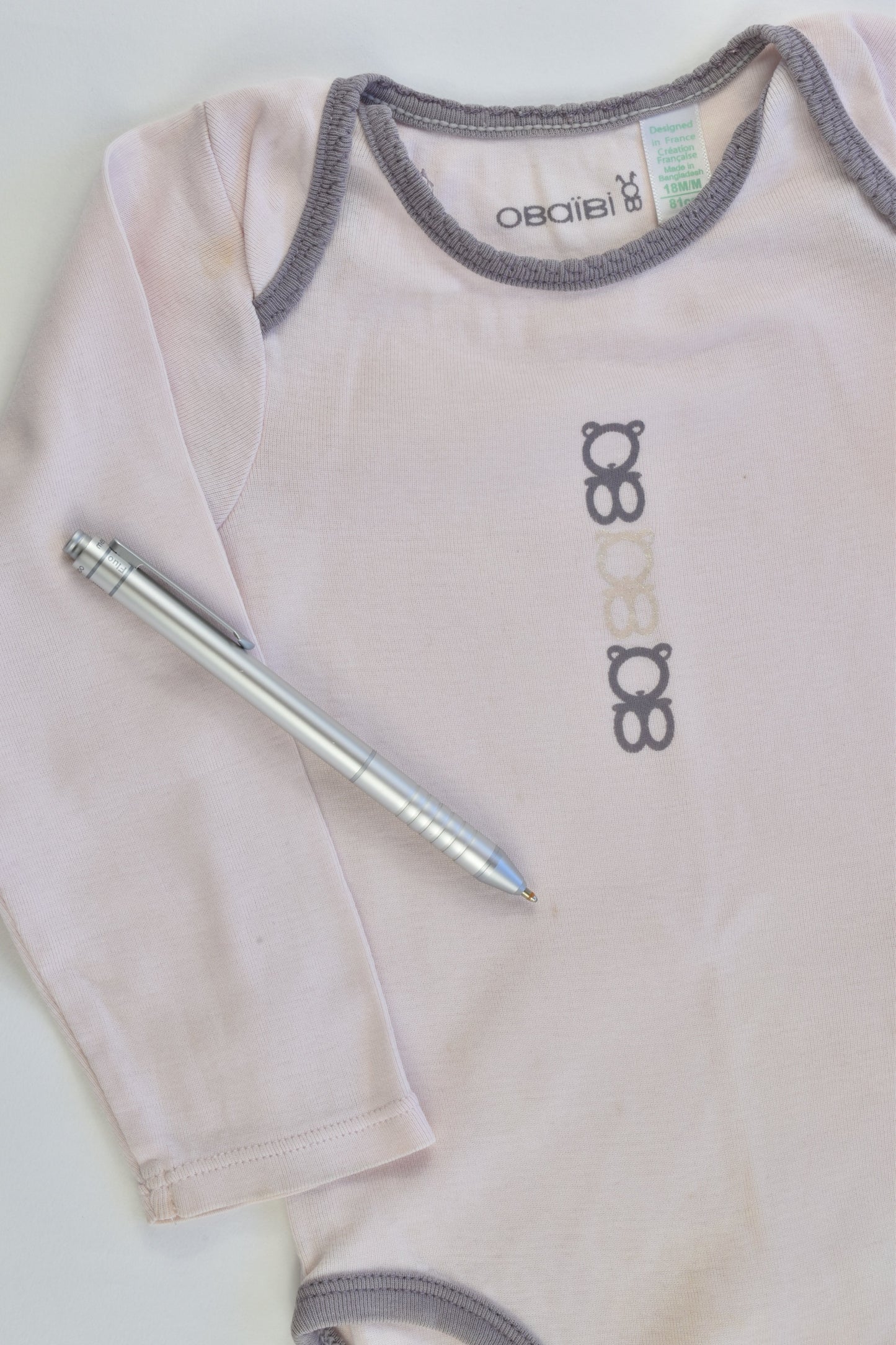 Obaïbi (France) Size 0-1 (18 months, 81 cm) Bodysuit