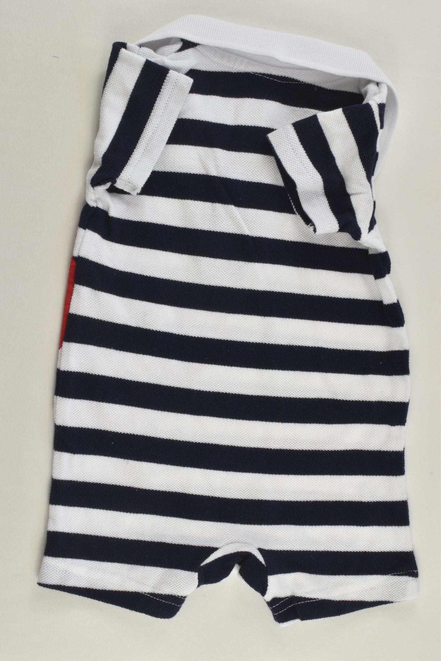 Ollie's Place Size 000 Crab Polo Short Romper