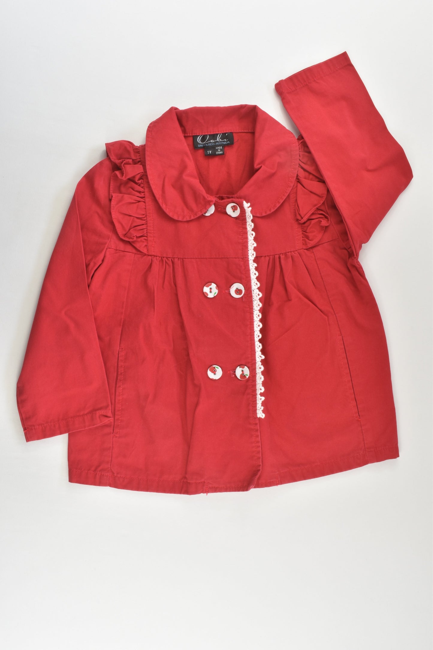 Oobi Australia Size 5 Red Jacket