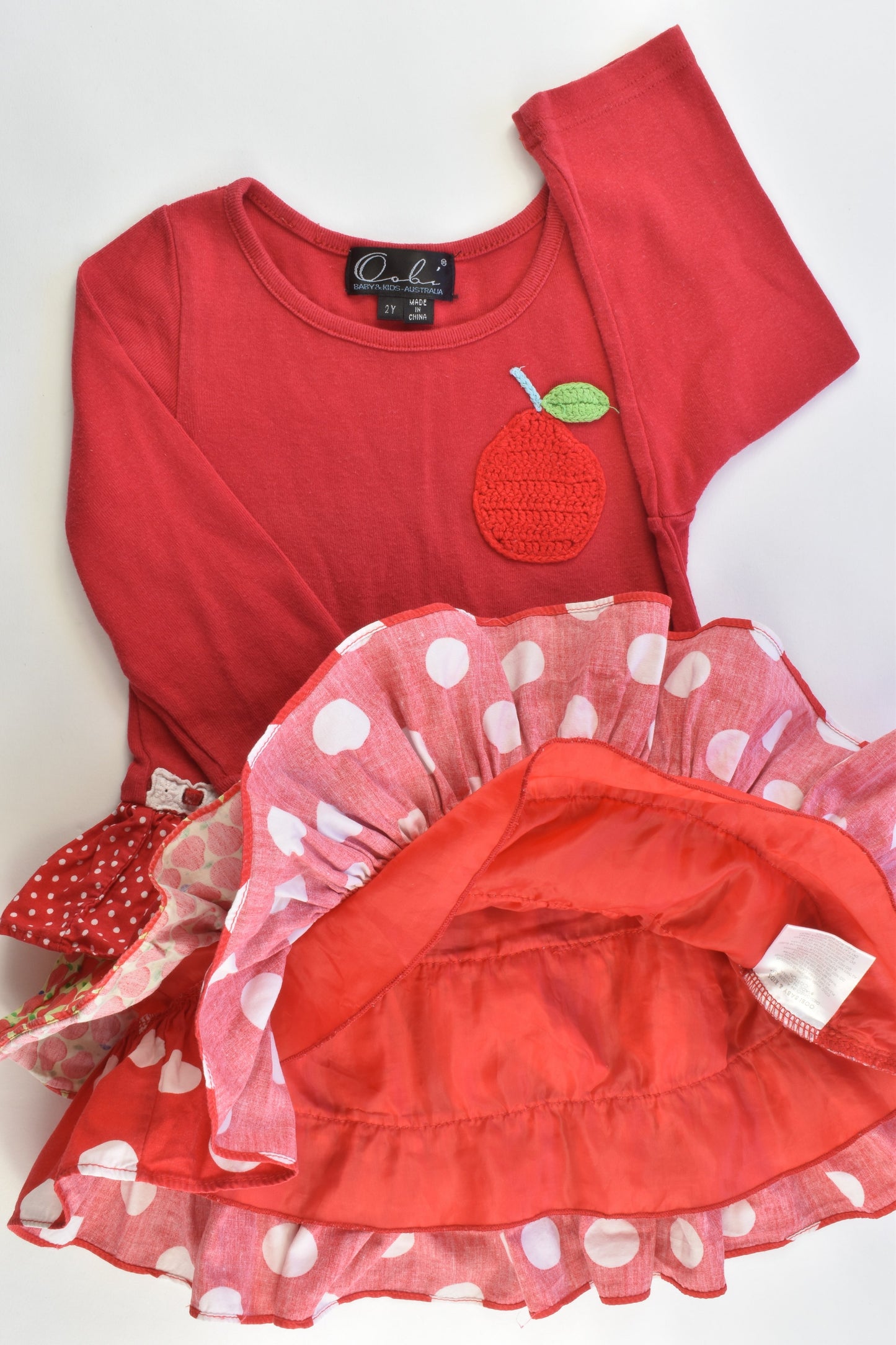 Oobi Size 2 Layered Pear Dress