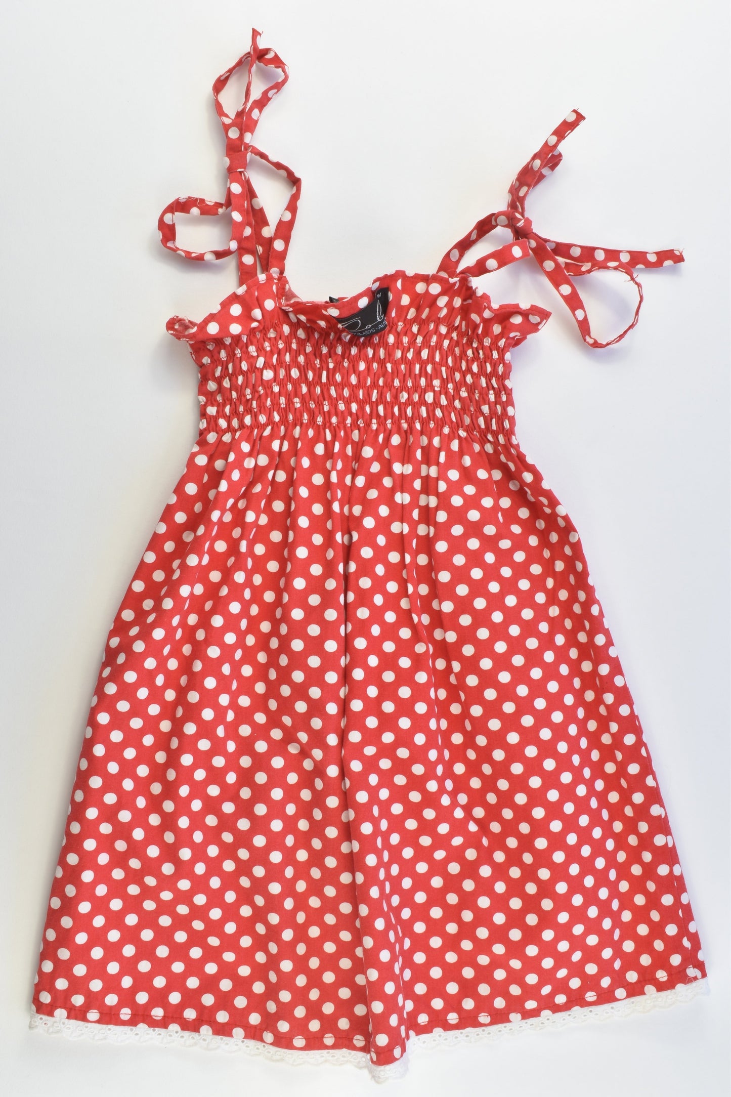 Oobi Size 3/4 Polka Dots Dress