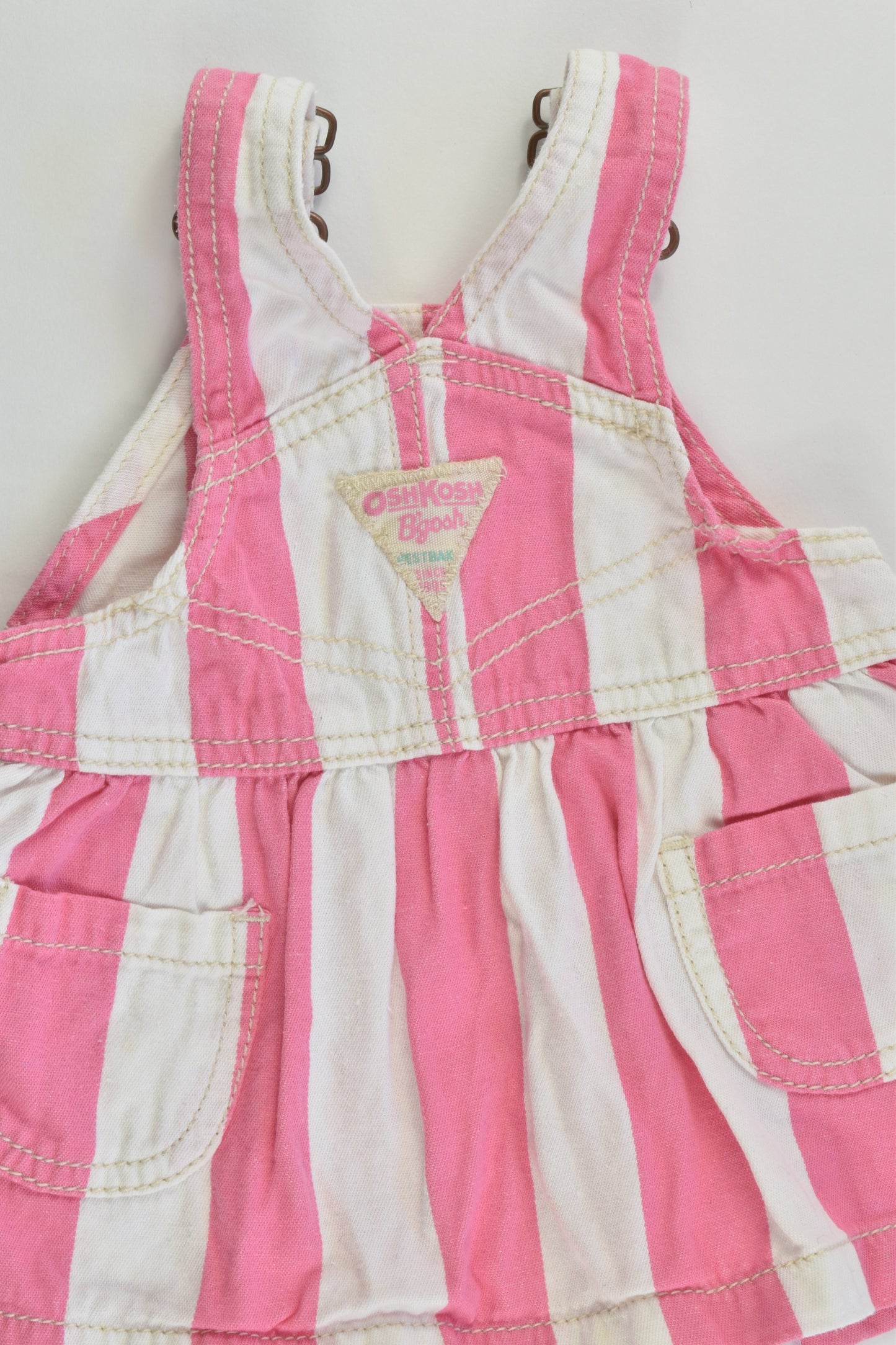 OshKosh Size 000 (3 months) Striped Floral Dress