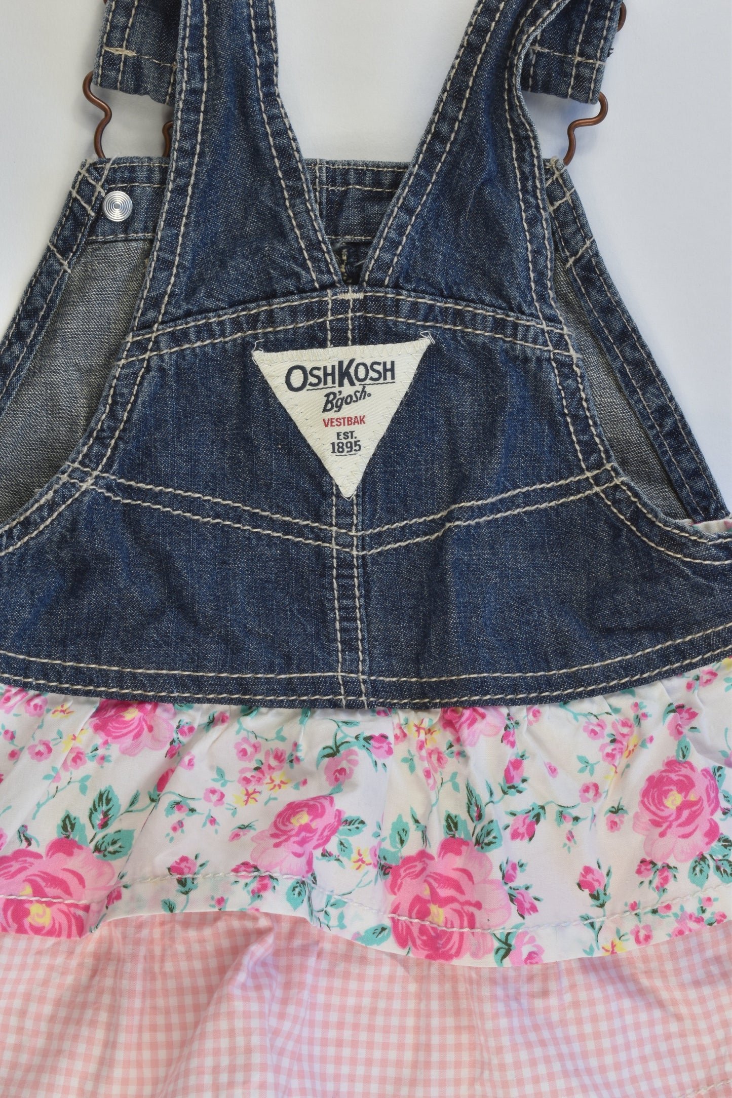OshKosh Size 2 (24 months) Denim Ruffle Dress