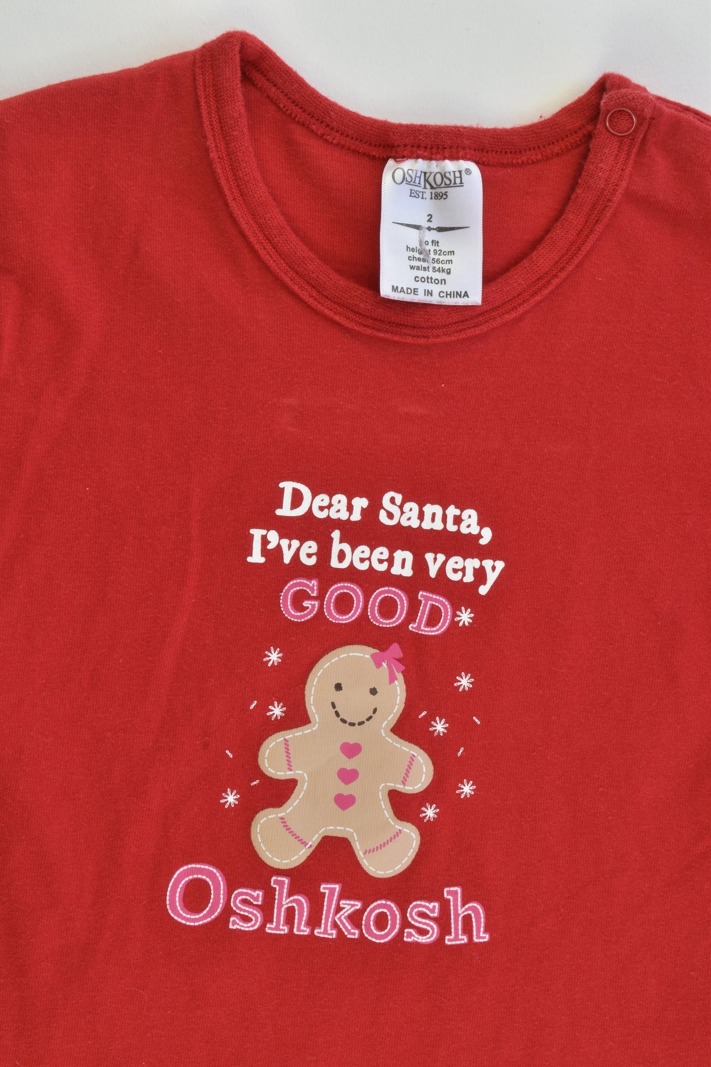 OshKosh Size 2 Christmas T-shirt