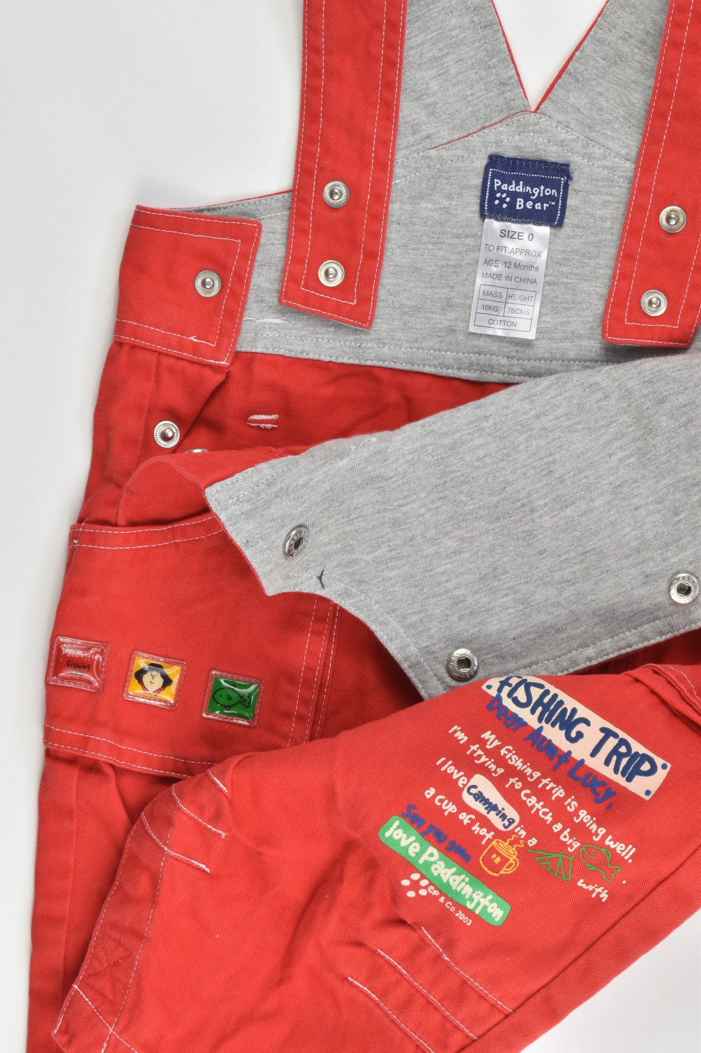 Paddington Bear Size 0 Soft Overalls