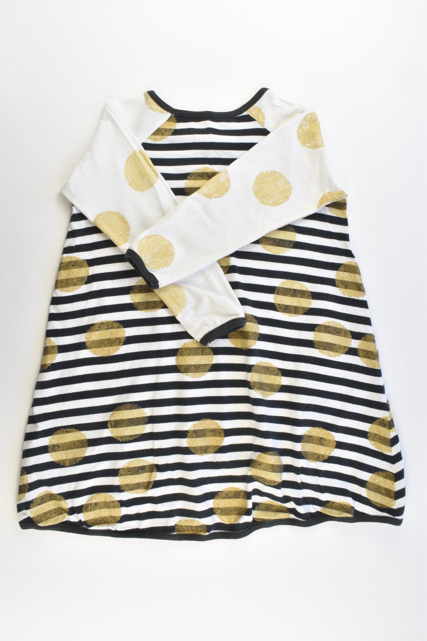 Paper Wings Size 4 Stripes and Dots Dress