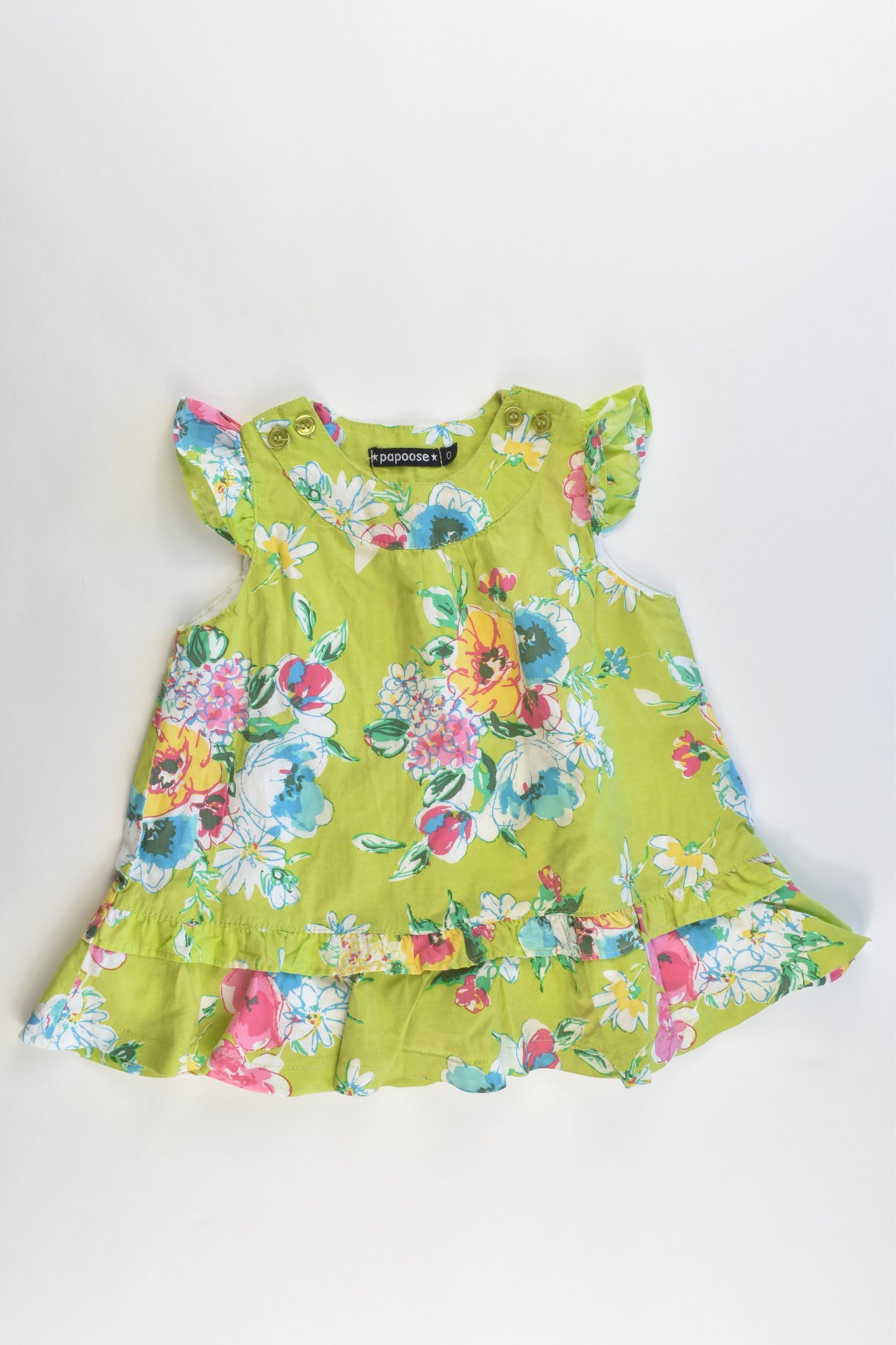 Papoose Size 0 Lined Floral Dress