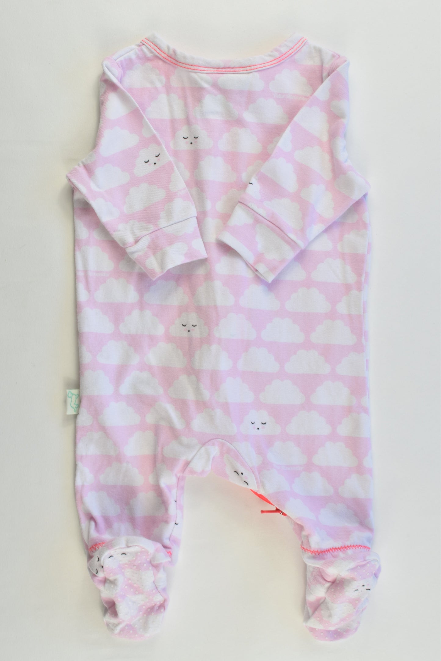 Peter Alexander Baby Size 0/3 months Clouds Footed Romper