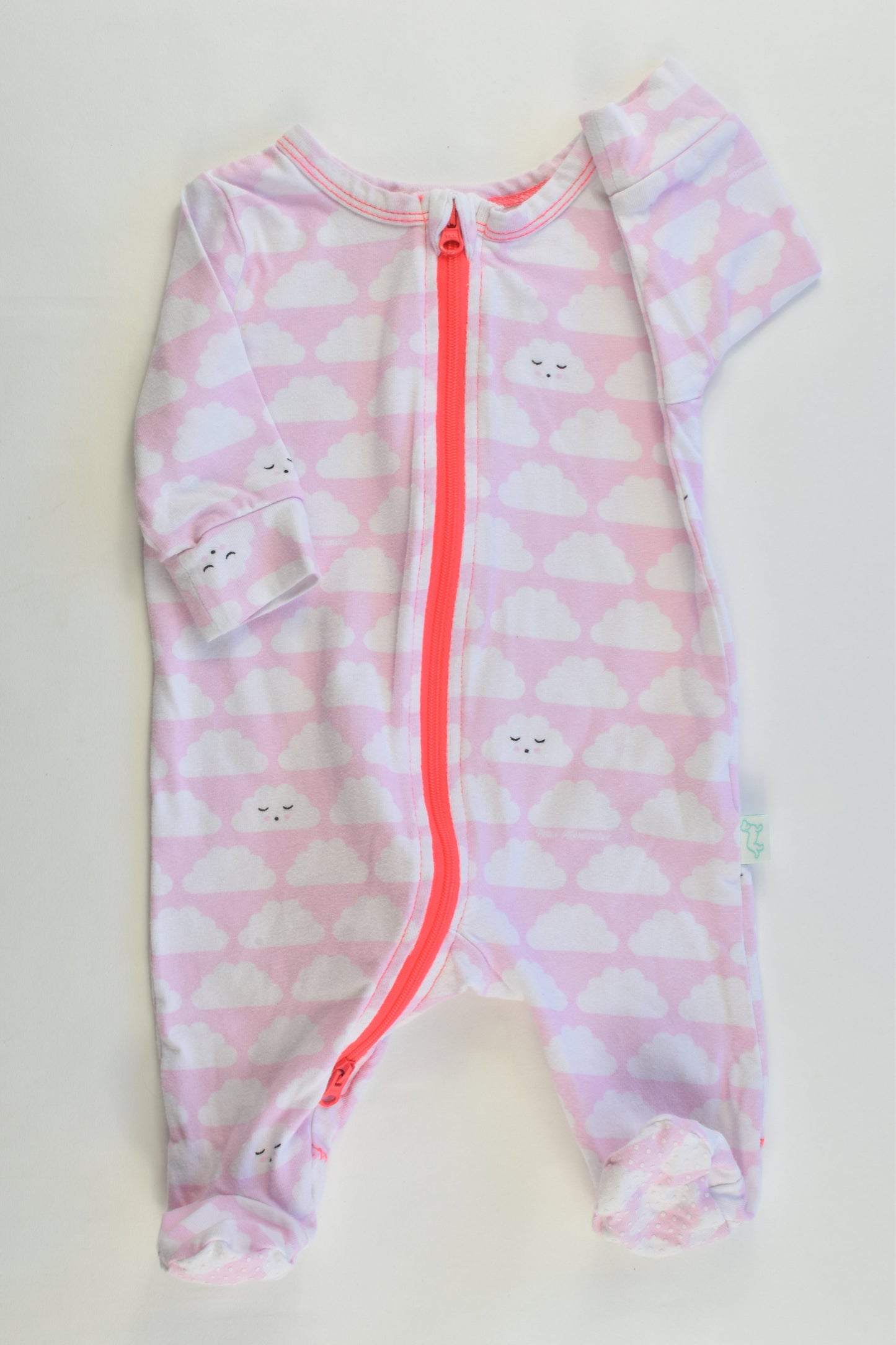 Peter Alexander Baby Size 0/3 months Clouds Footed Romper