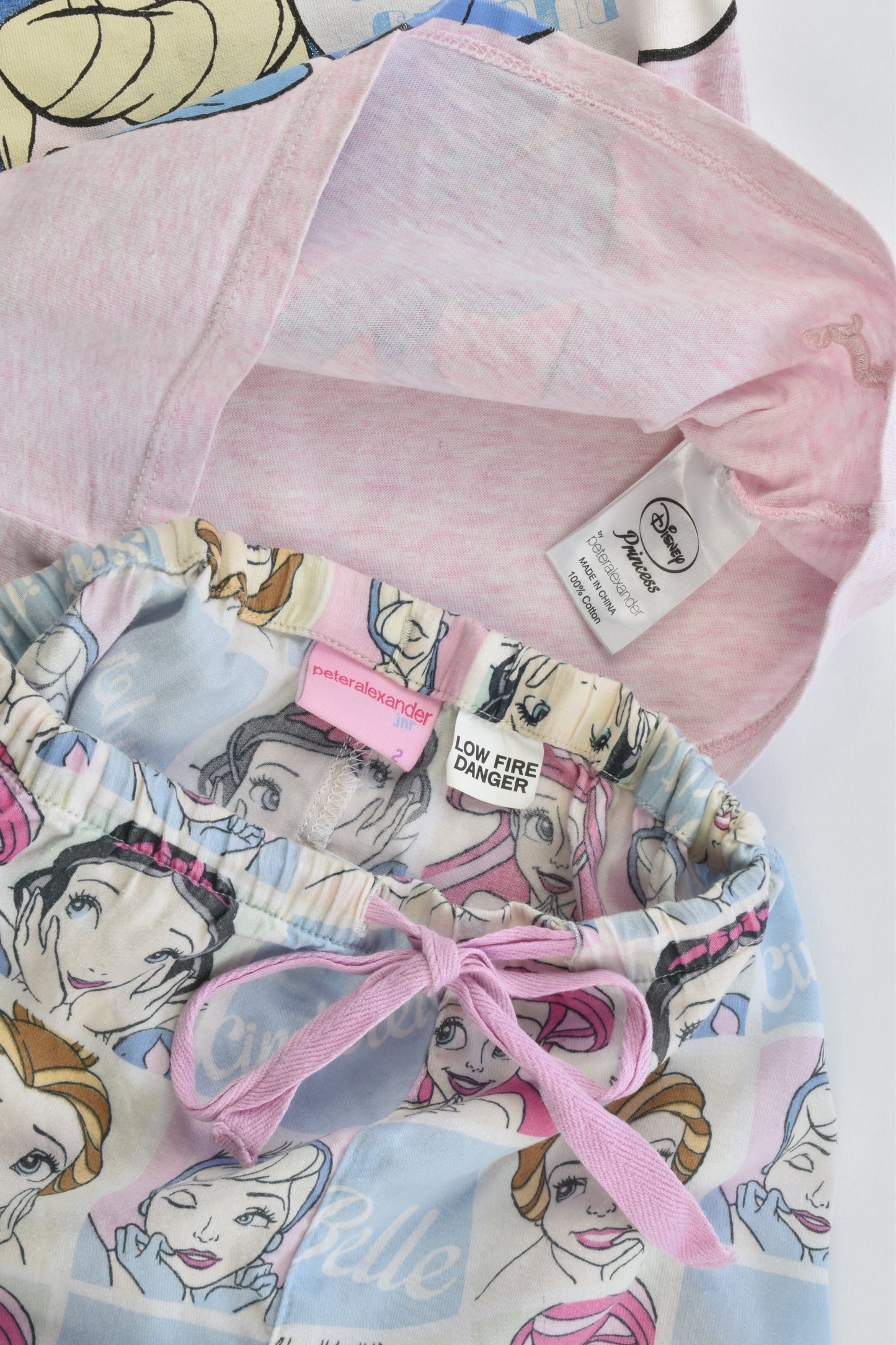 Peter Alexander Size 2 Disney Princesses Pj Set