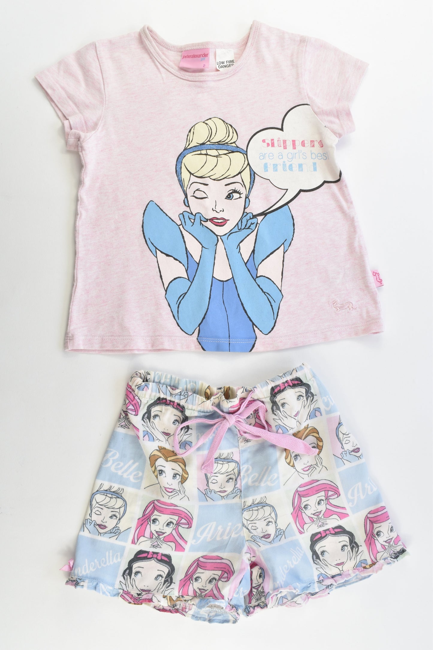 Peter Alexander Size 2 Disney Princesses Pj Set
