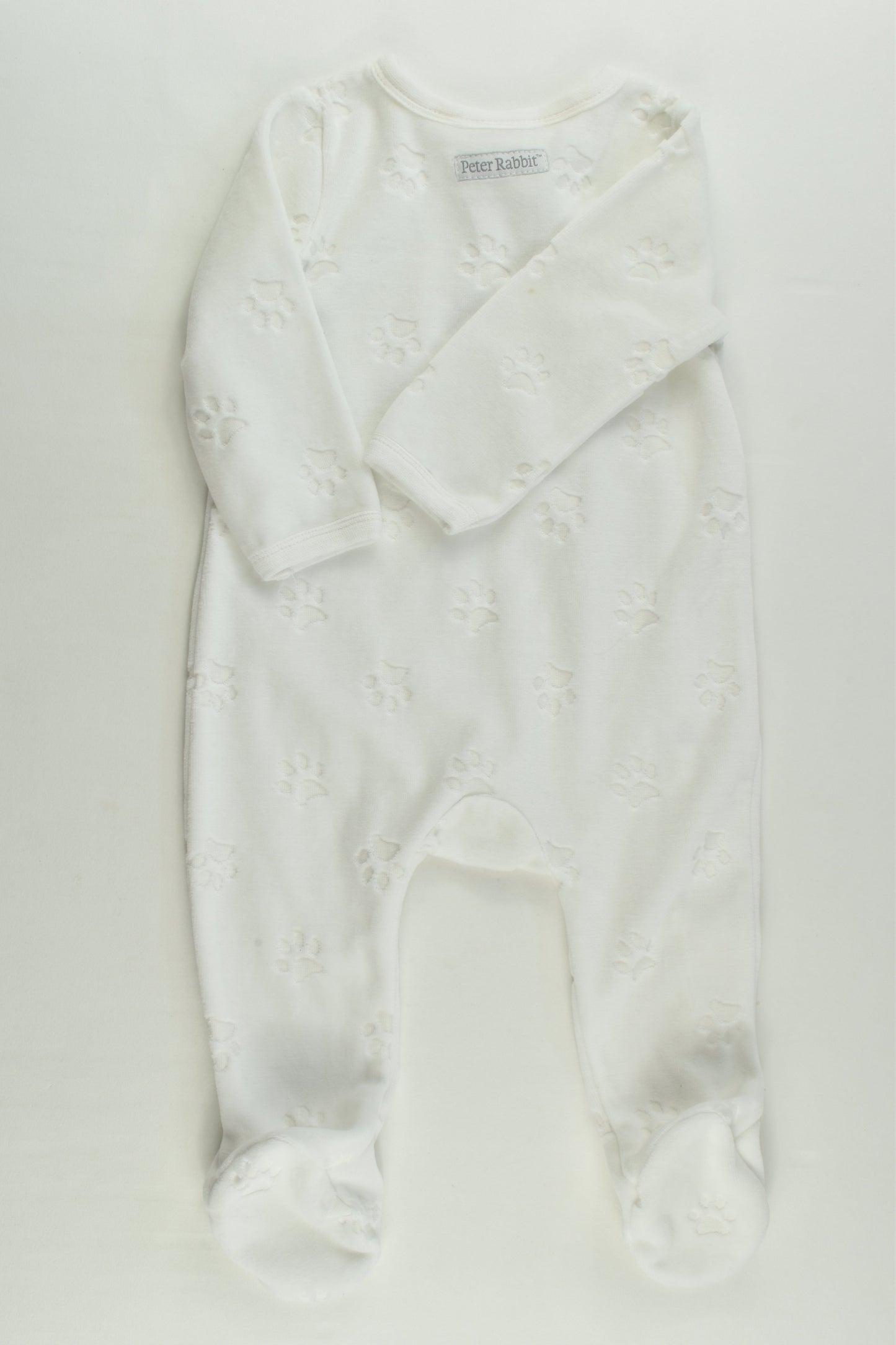 Peter Rabbit Size 00 Footed Velour Romper