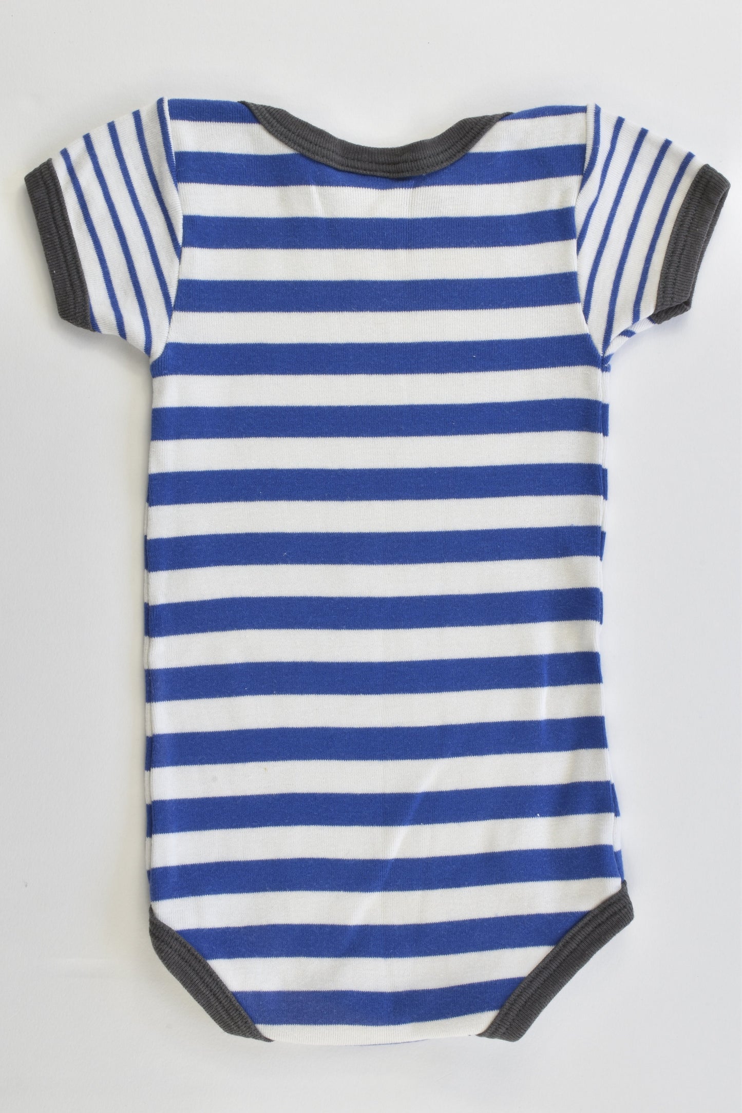 Petit Bateau (France) Size 000 (3 months, 60 cm) Striped Bodysuit