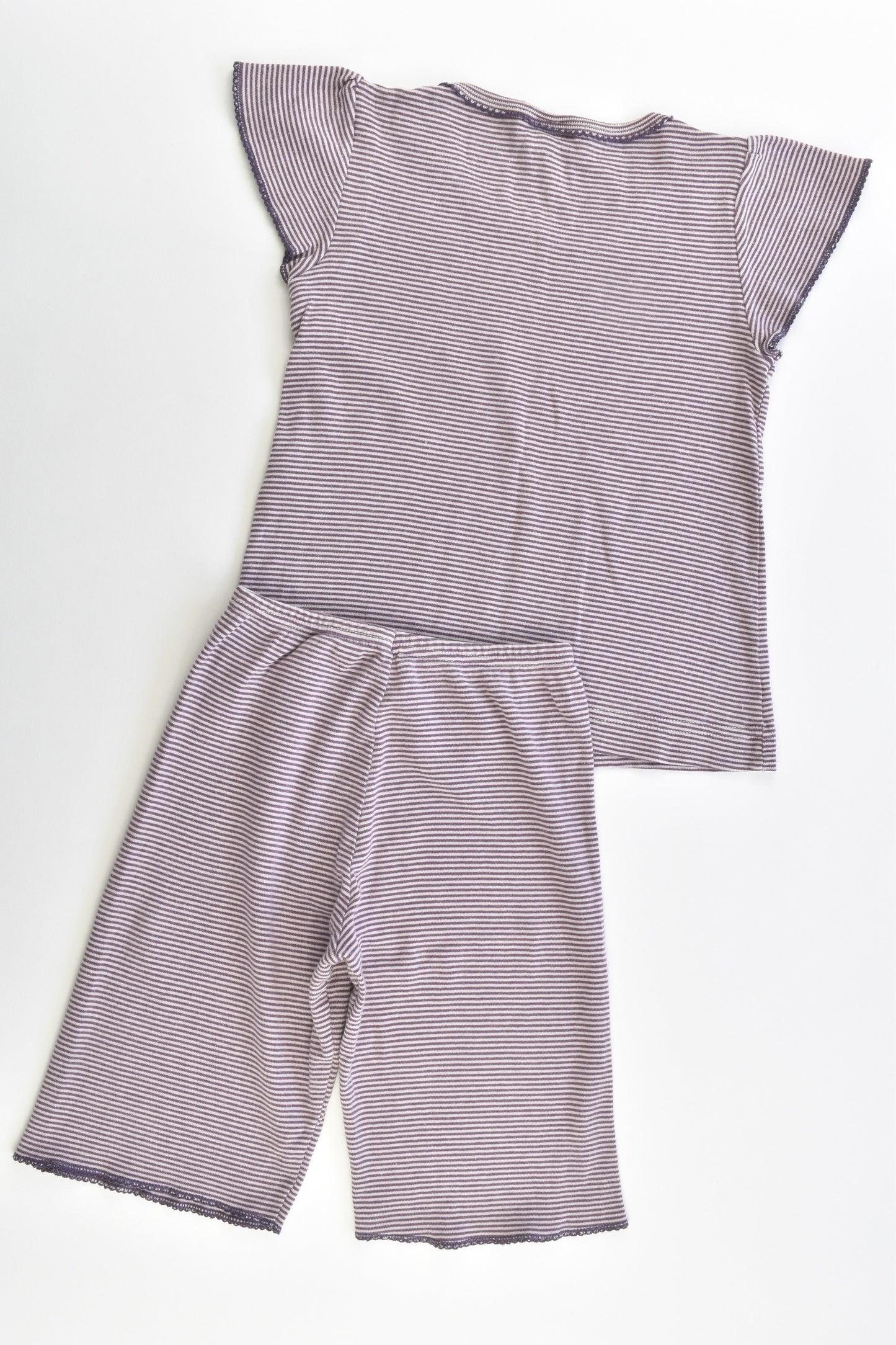 Petit Bateau (France) Size 3-4 (4 years, 102 cm) Striped Pj Set