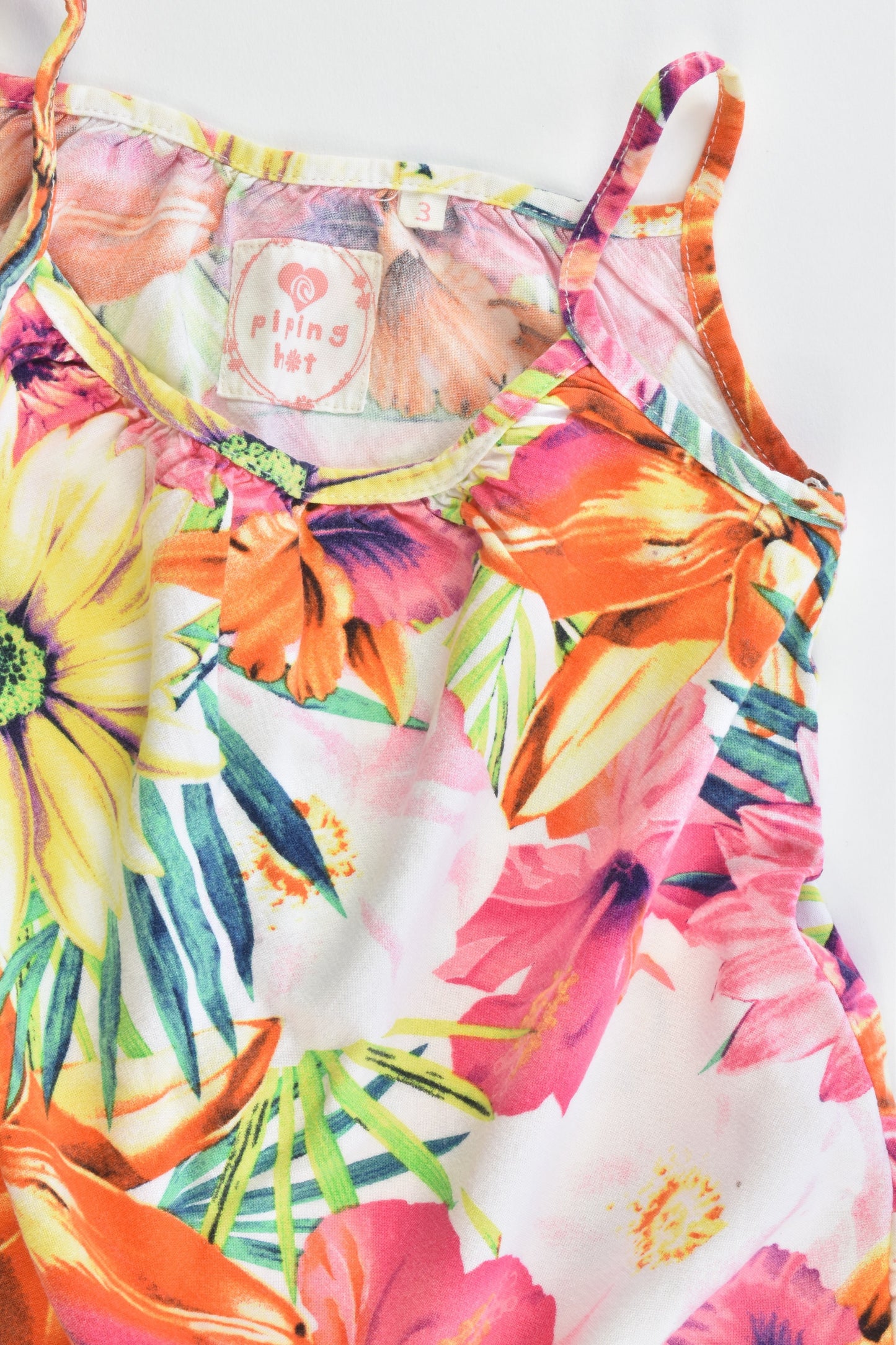 Piping Hot Size 3 Floral Tank Top