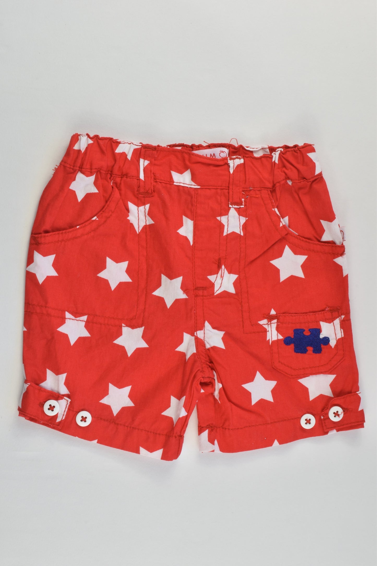 Plum Size 0 (6-12 months) Stars Shorts