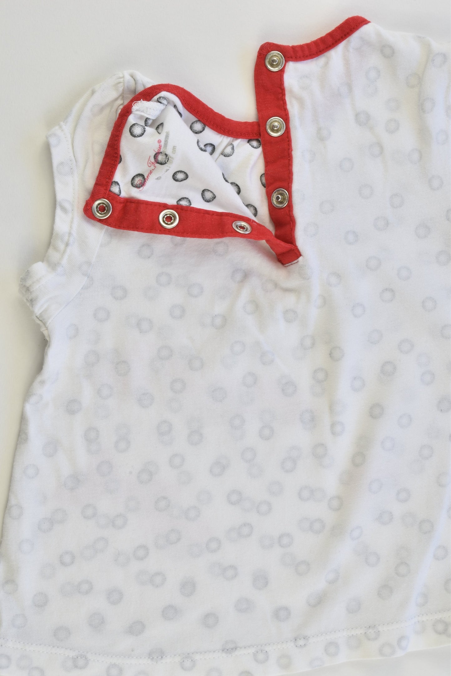 Pomme Framboise by Orchestra (France) Size 00 (6 months, 67 cm) '1, 2, 3 coquelicots' Tunic