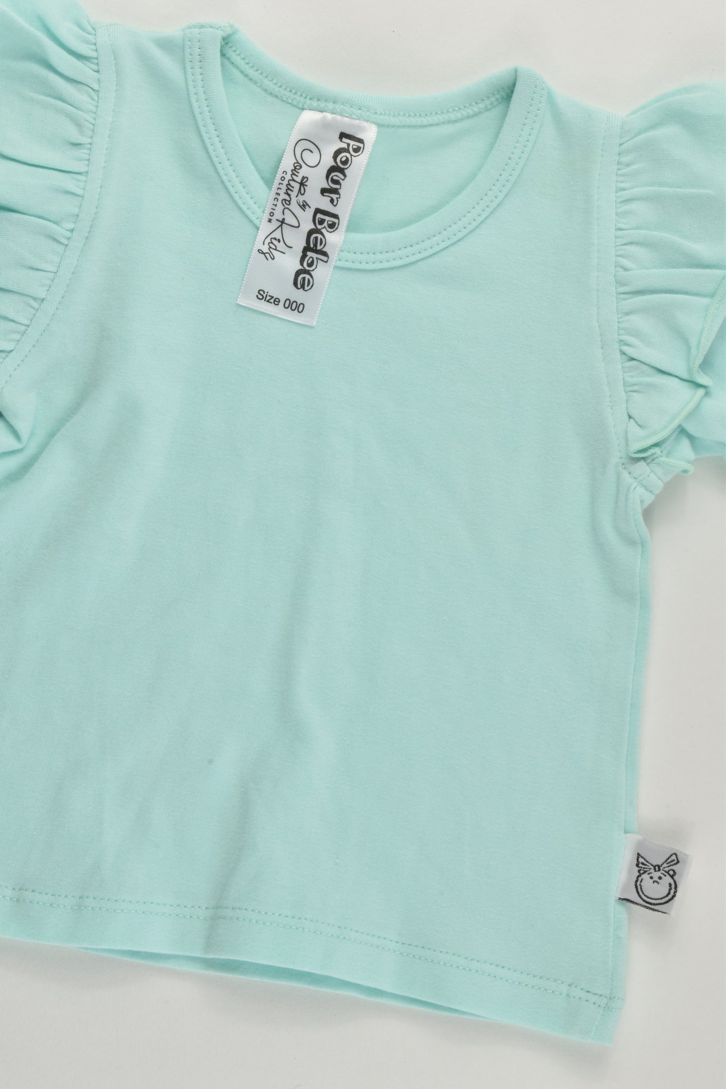 Pour Bebe by Couturekidz Size 000 Ruffle Sleeves Top