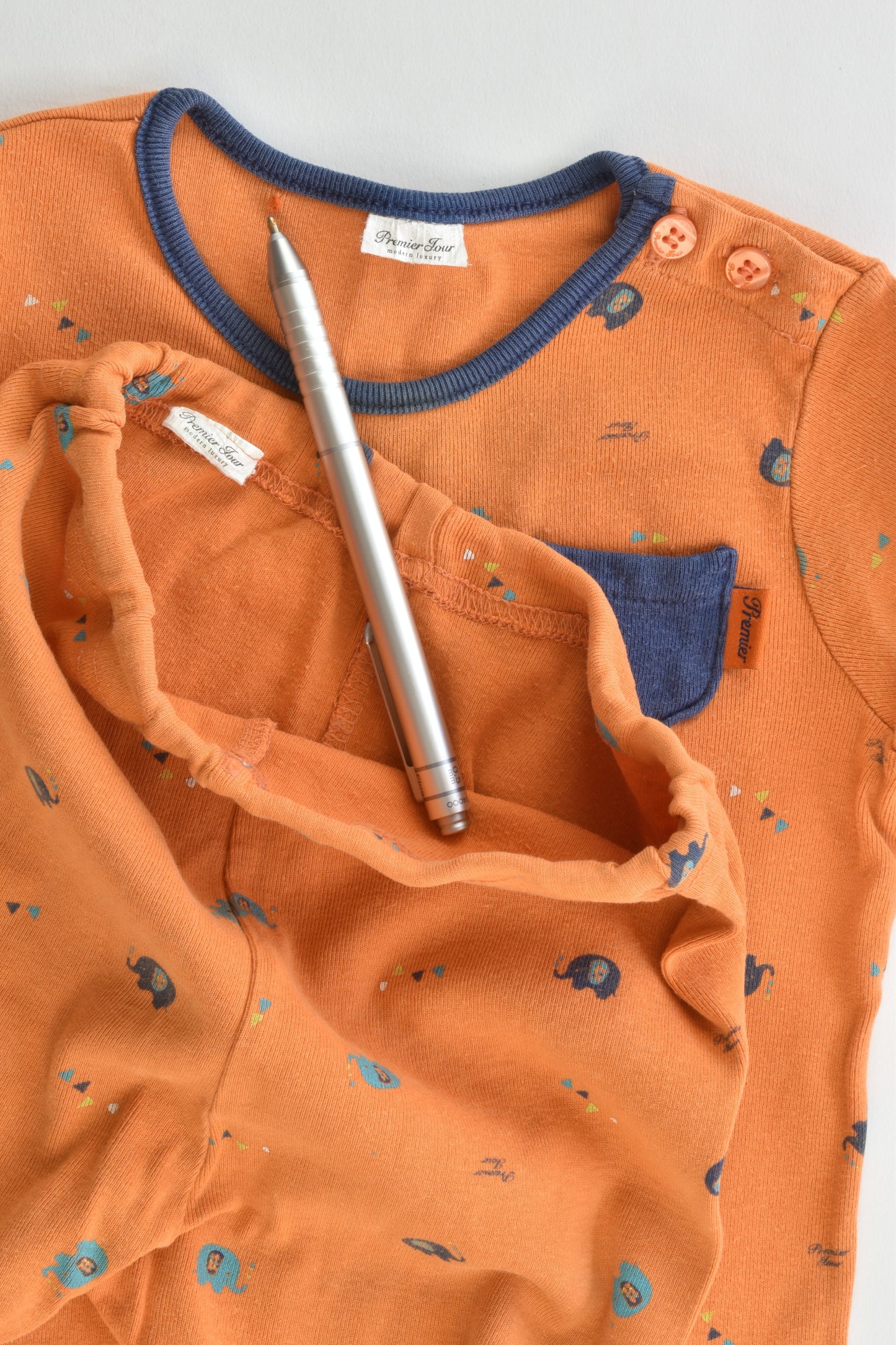 Premier Size 1 Elephant Pj Set
