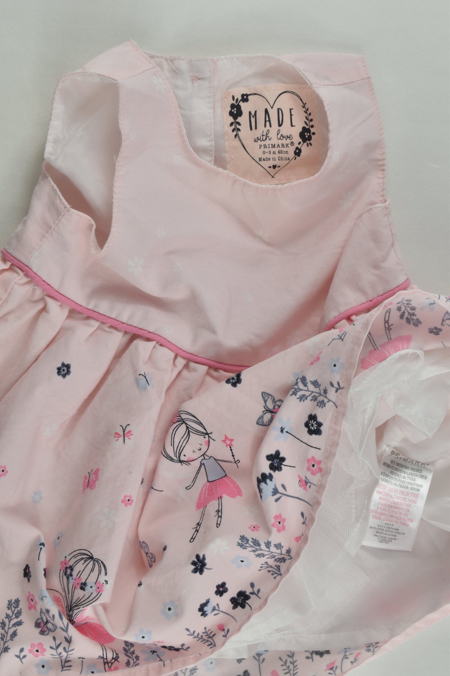 Primark Size 000 (62 cm) Lined Dress