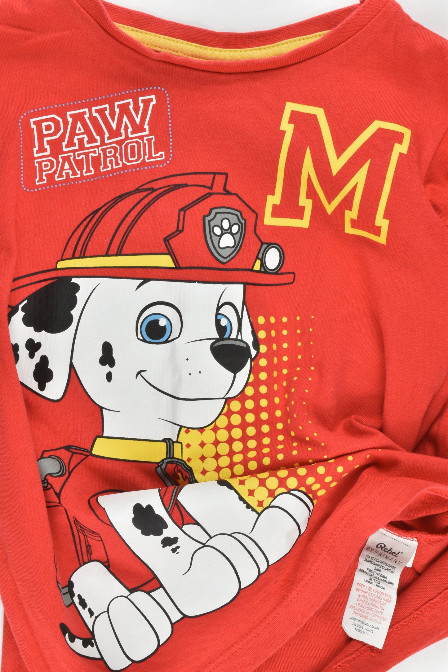 Primark Size 3-4 Paw Patrol Top