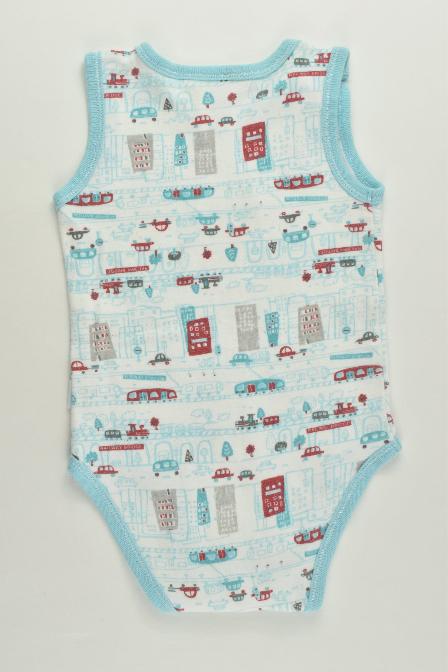 Pumpkin Patch Size 0 (6-12 months) City and Vehicles Bodysuit