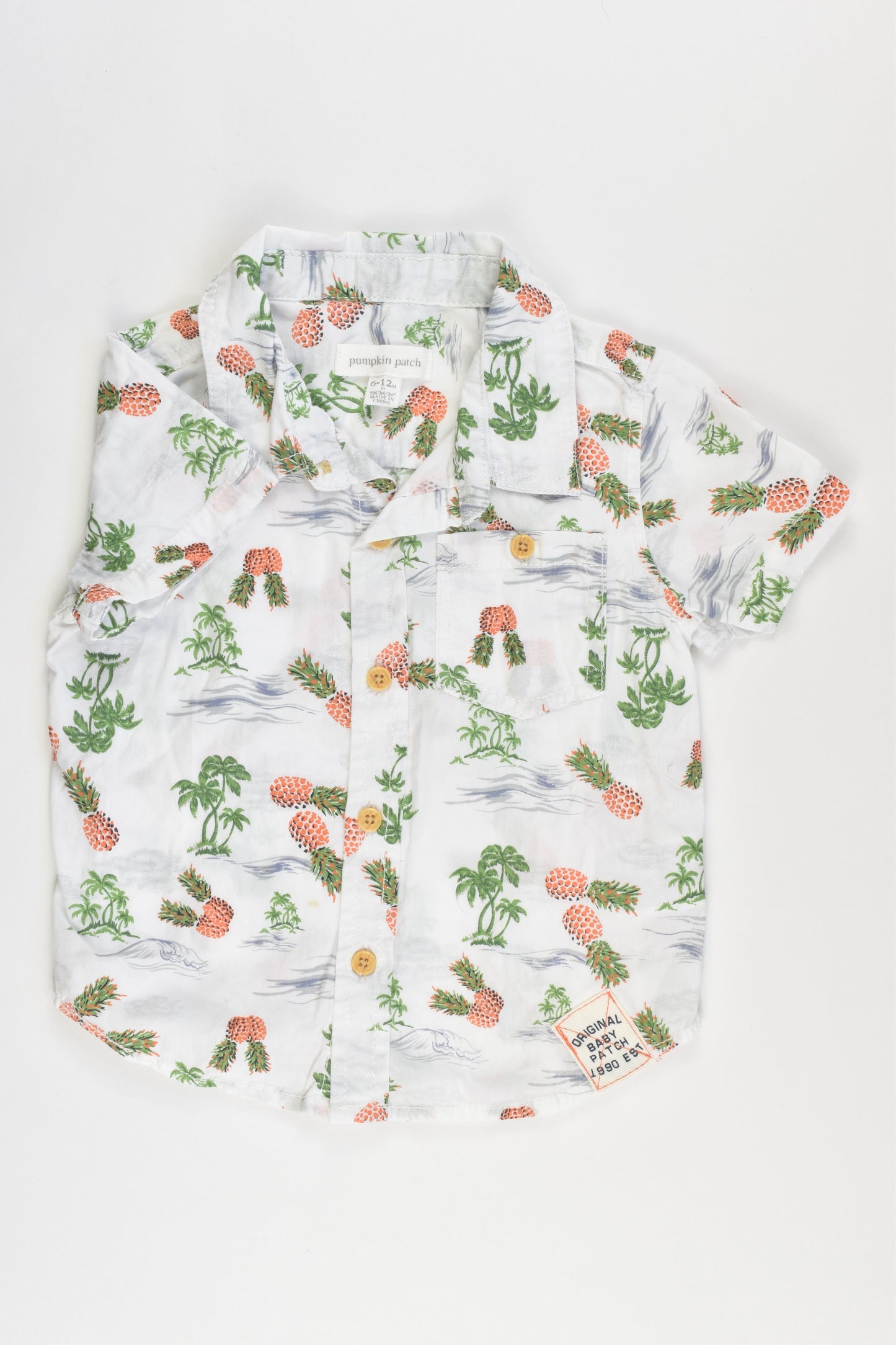 Pumpkin Patch Size 0 Collared Shirt