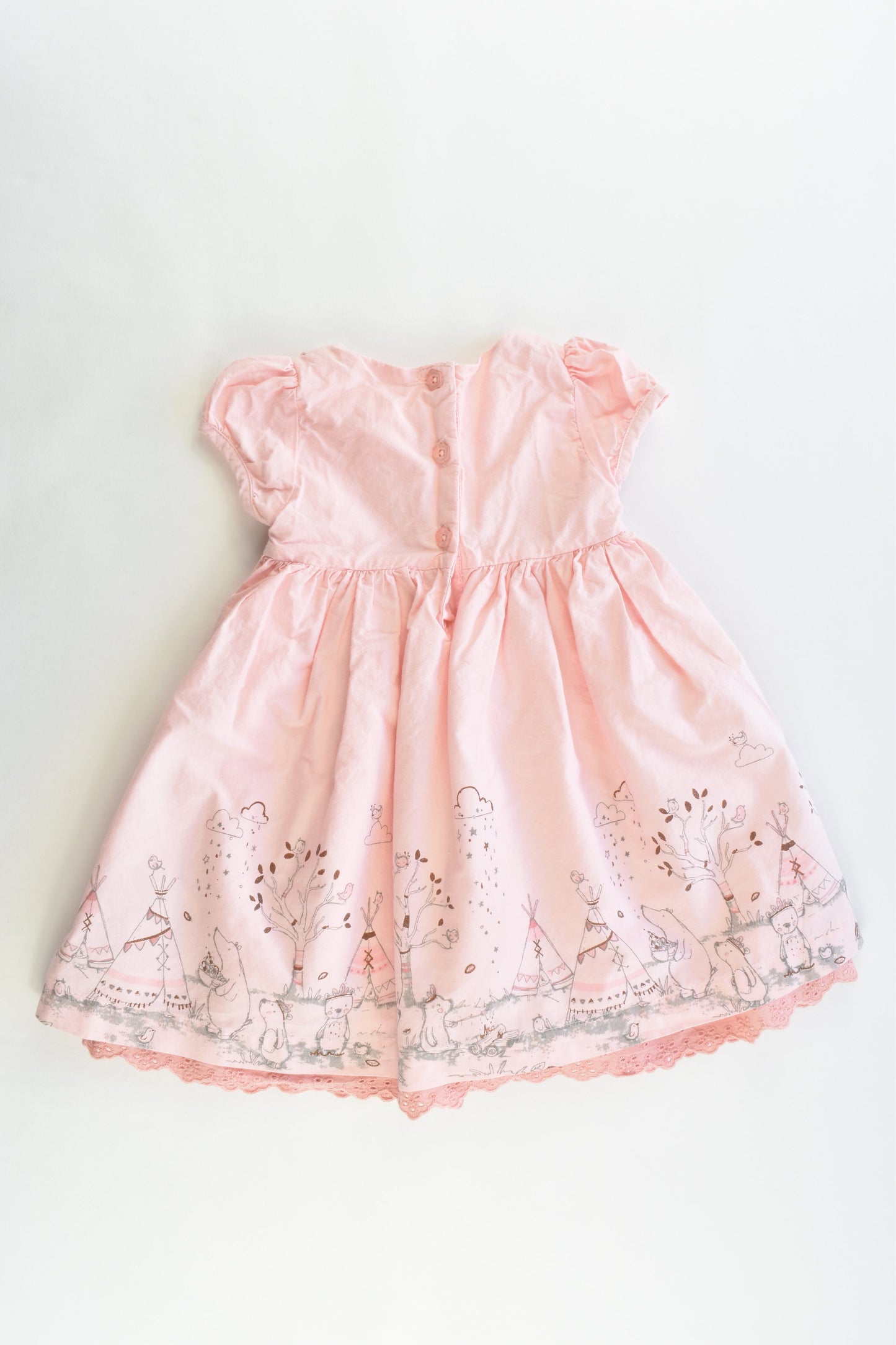 Pumpkin Patch Size 00 (3-6 months) Lined Dress