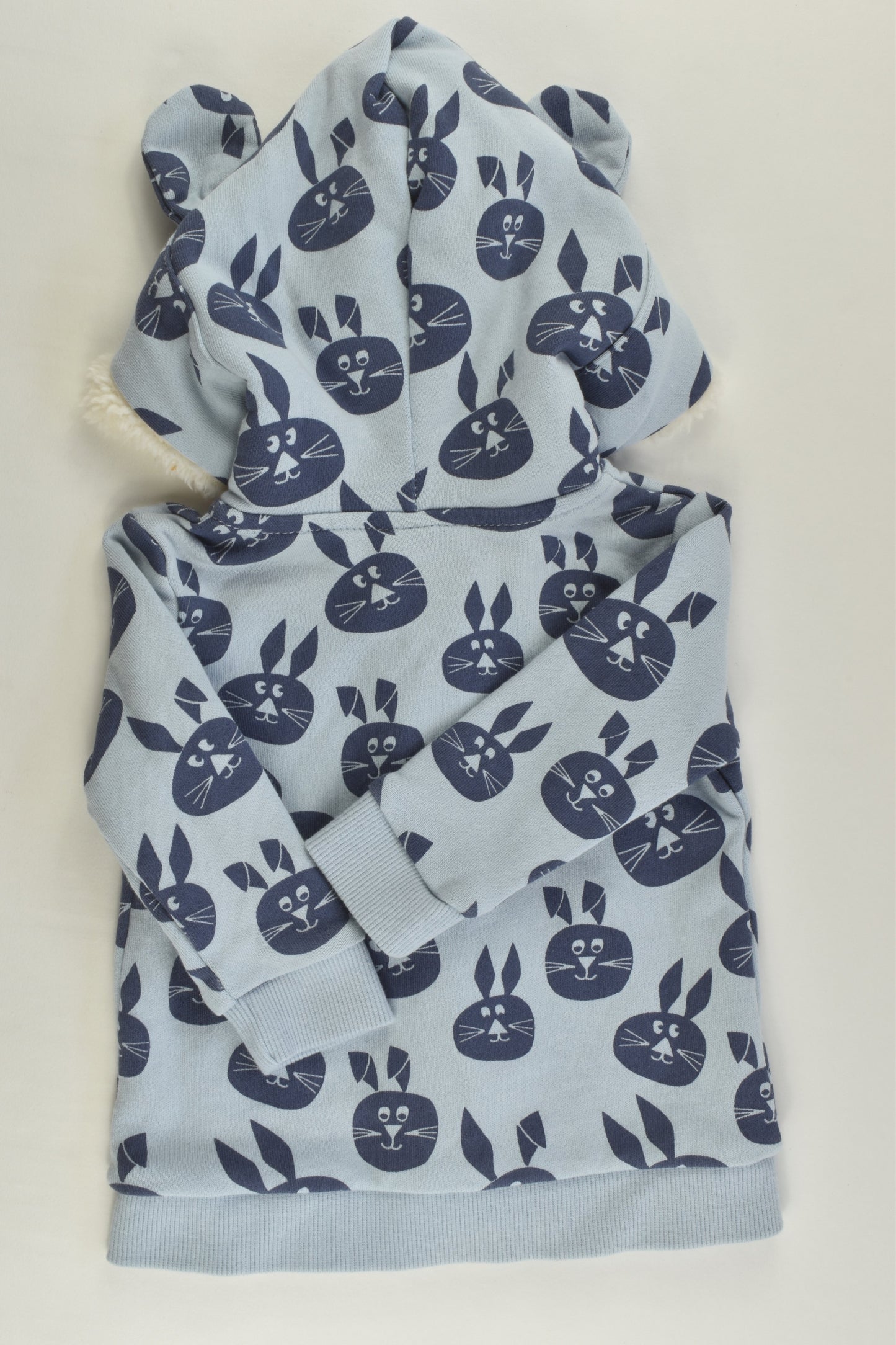 Pumpkin Patch Size 00 (3-6 months) Rabbits Hooded Zip Jumper