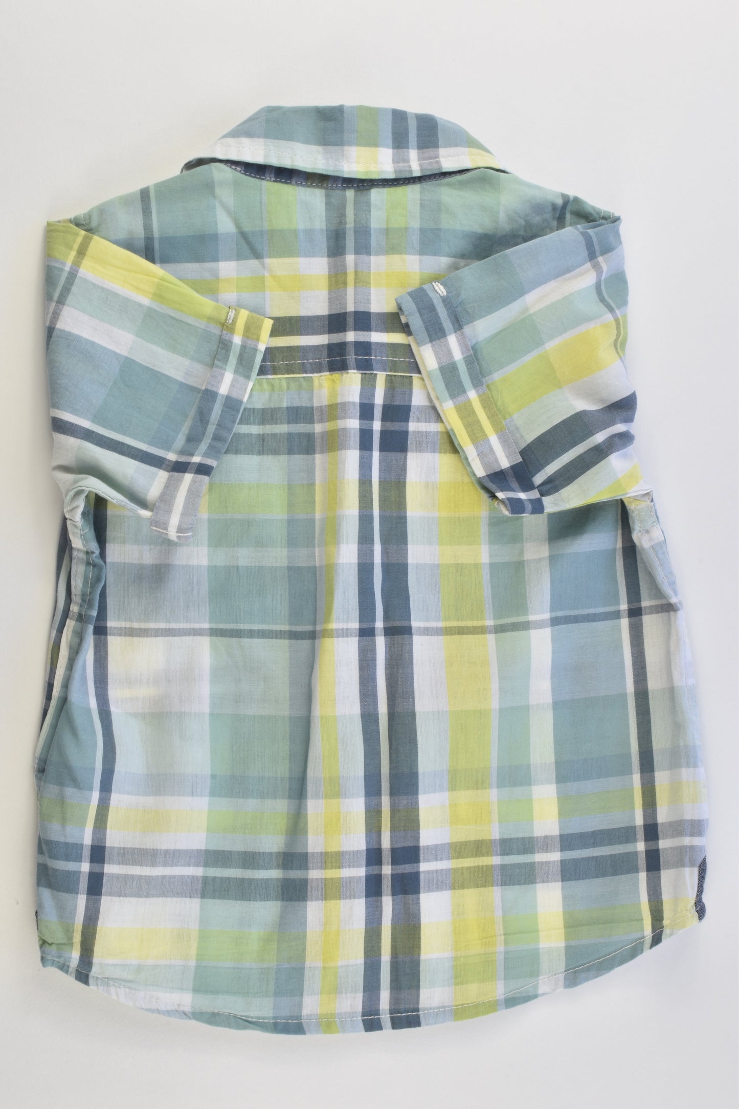 Pumpkin Patch Size 1 (12-18 months) Checked Collared Shirt