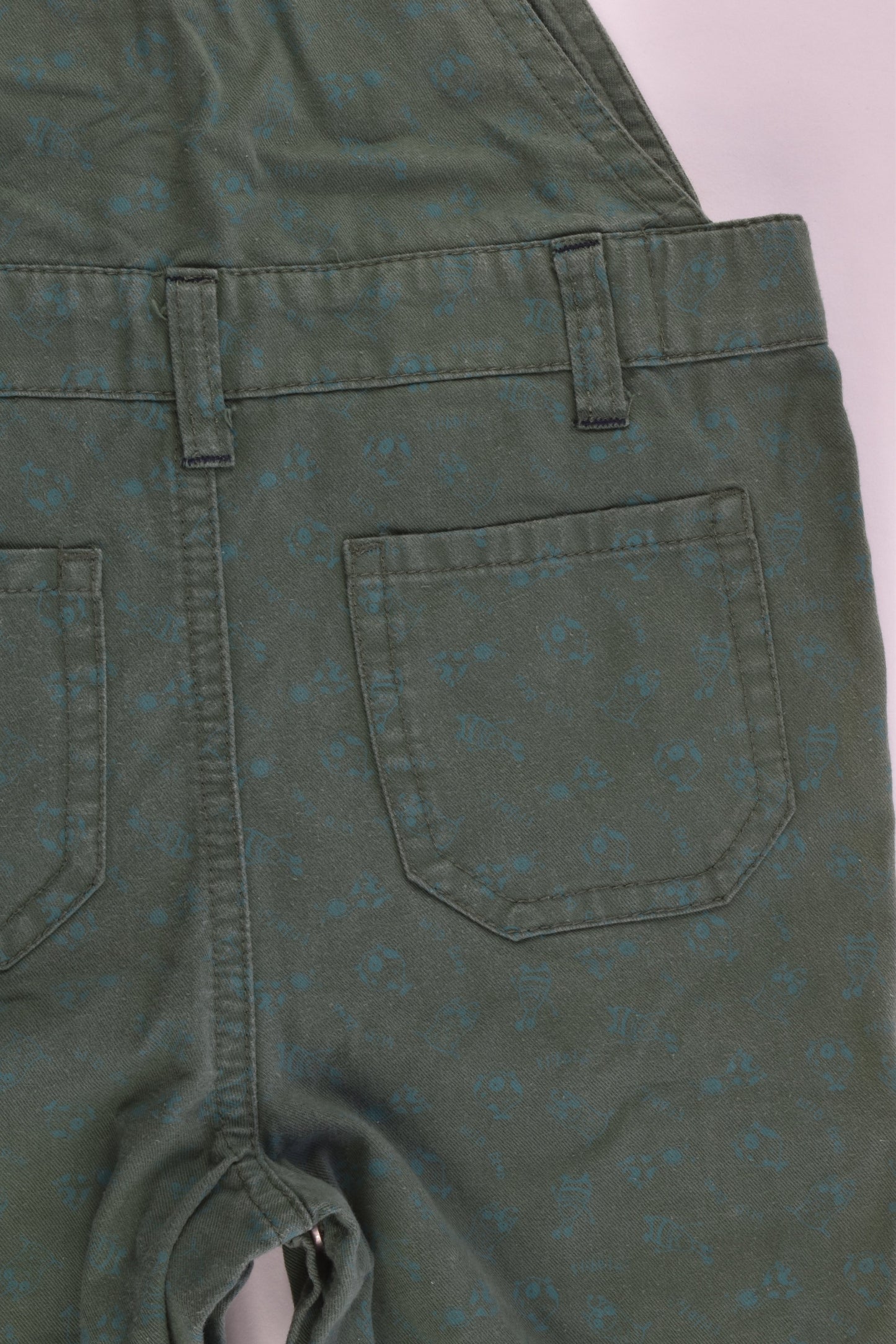 Pumpkin Patch Size 1 (12-18 months) Green Overalls