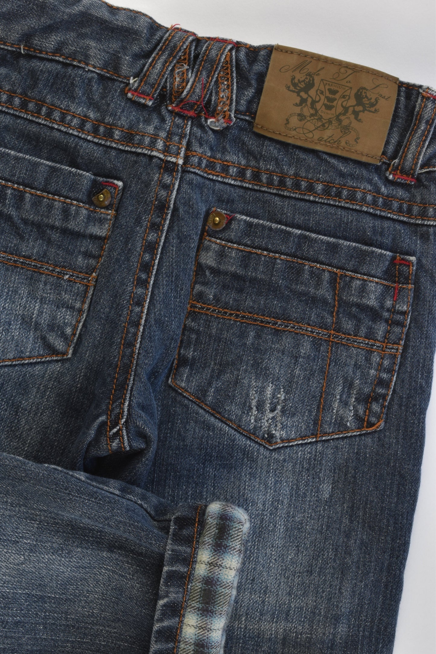 Pumpkin Patch Size 1 (12-18 months) Lined Denim Pants