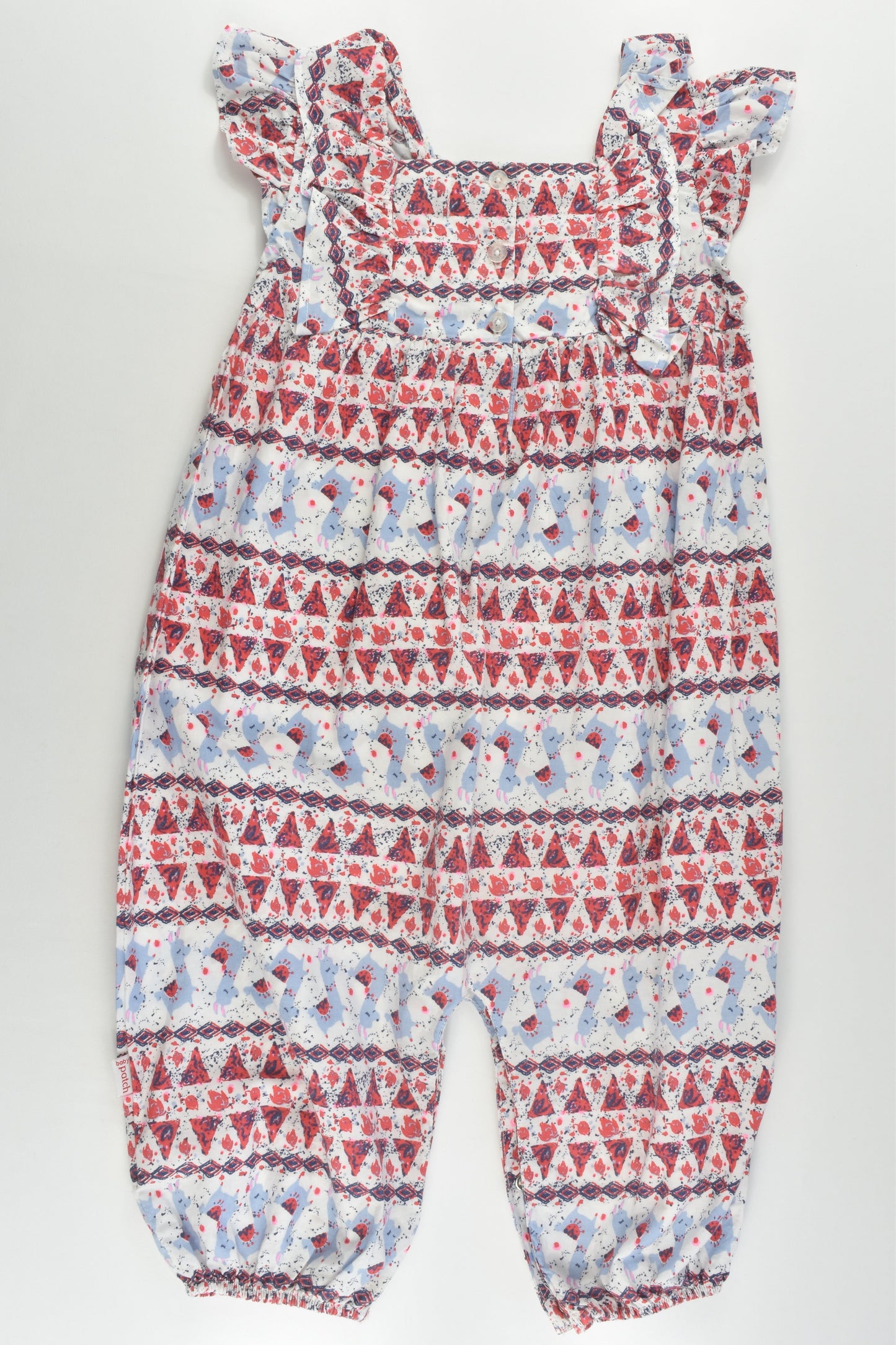 Pumpkin Patch Size 1 (12-18 months) Llamas Playsuit