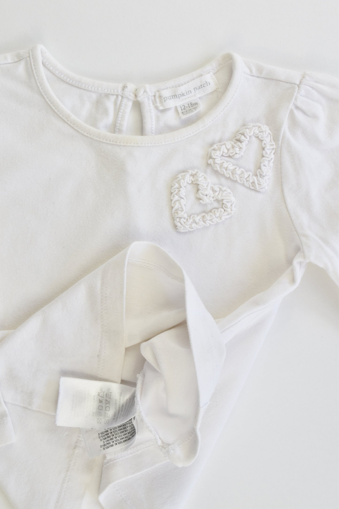 Pumpkin Patch Size 1 (12-18 months) Two Love Hearts Top