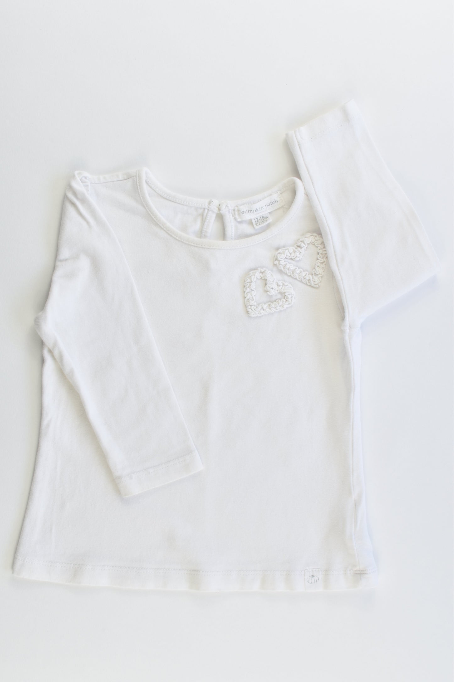 Pumpkin Patch Size 1 (12-18 months) Two Love Hearts Top