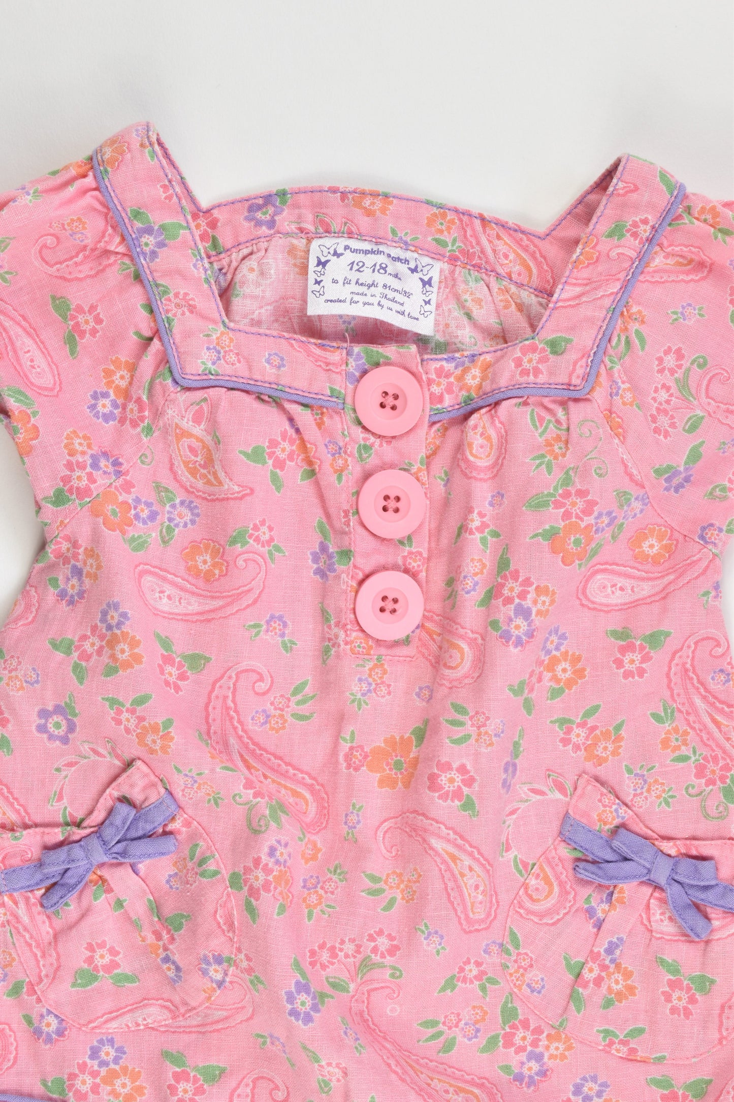 Pumpkin Patch Size 12-18 months Linen Top