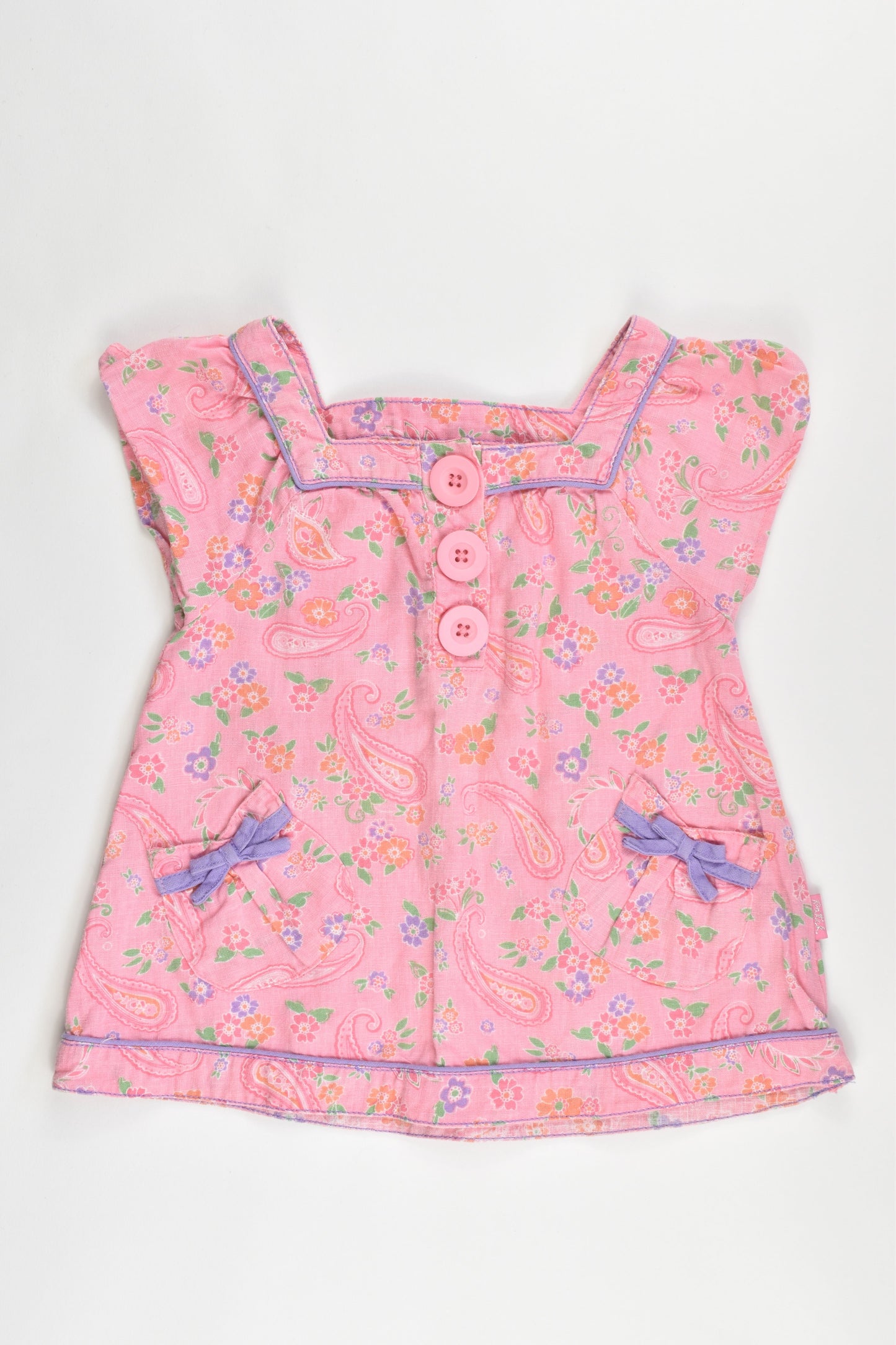Pumpkin Patch Size 12-18 months Linen Top