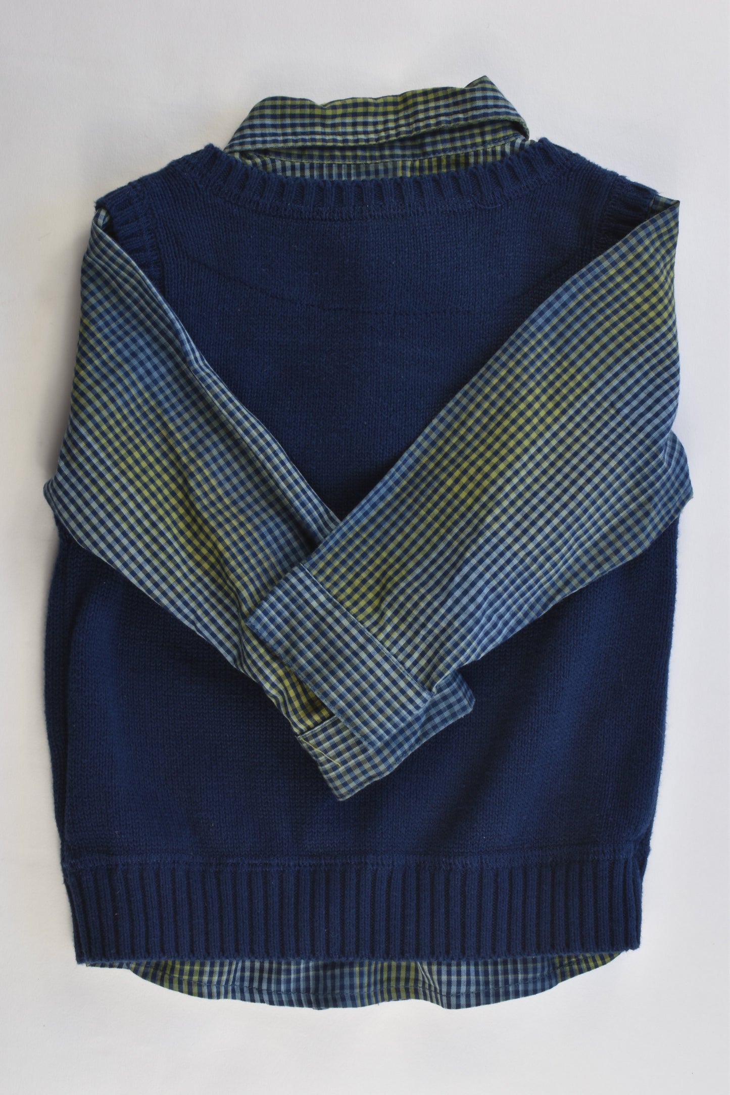 Pumpkin Patch Size 12-18 months Shirt/Knitted Vest
